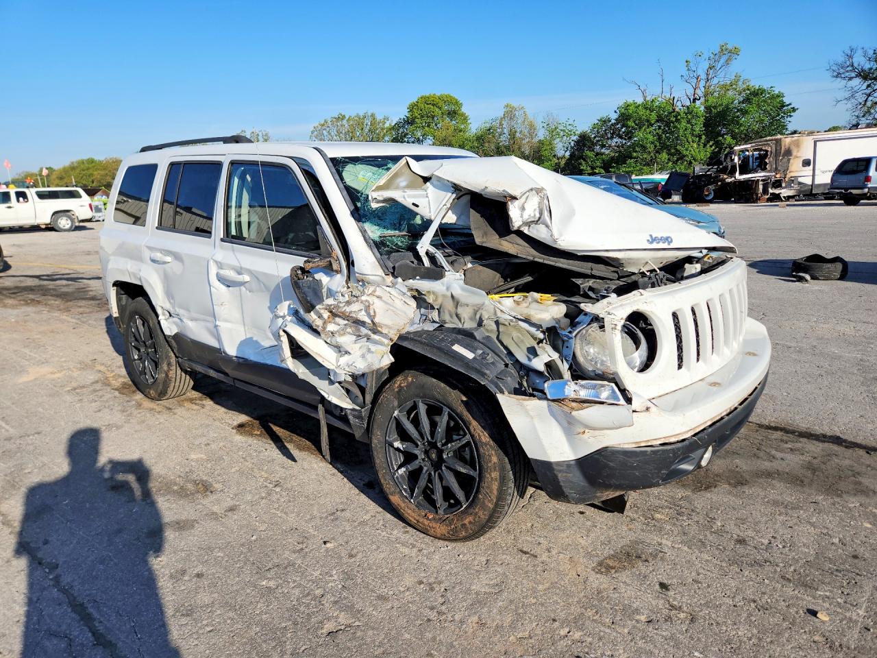 2014 Jeep Patriot Sport White vin: 1C4NJRBB1ED753557