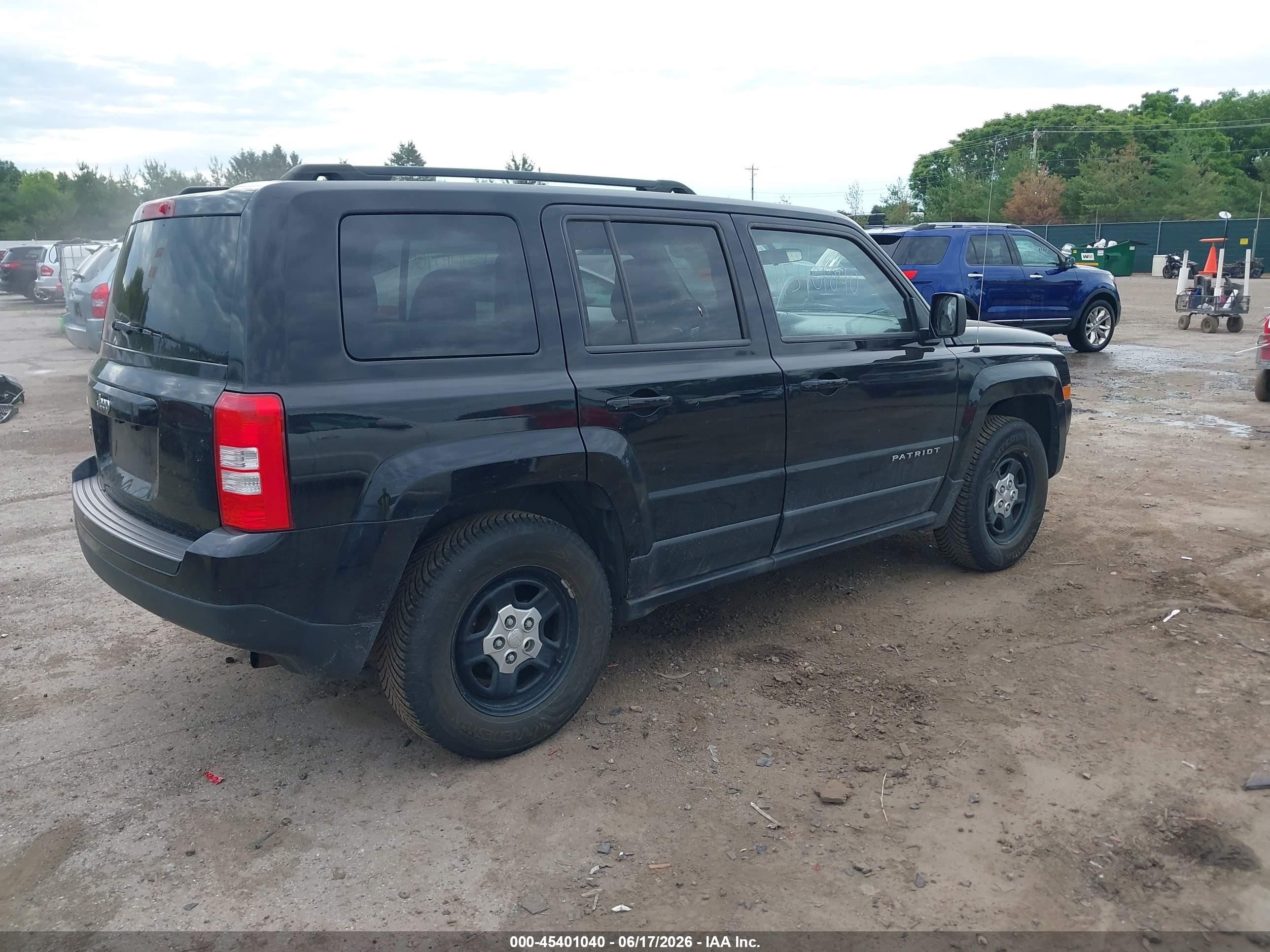 2014 Jeep Patriot Sport Black vin: 1C4NJRBB1ED841038