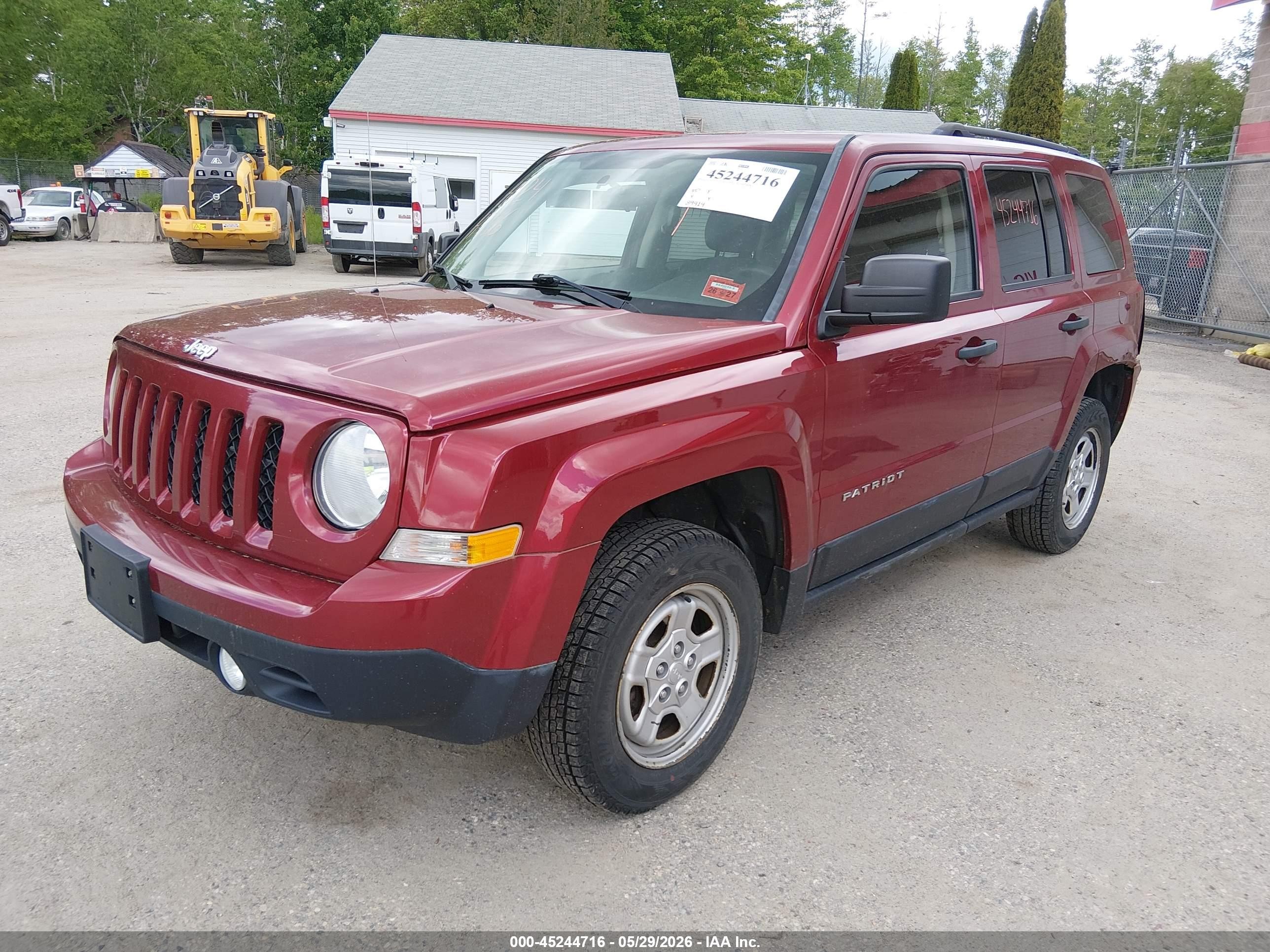 2015 Jeep Patriot Sport Красный vin: 1C4NJRBB1FD244876