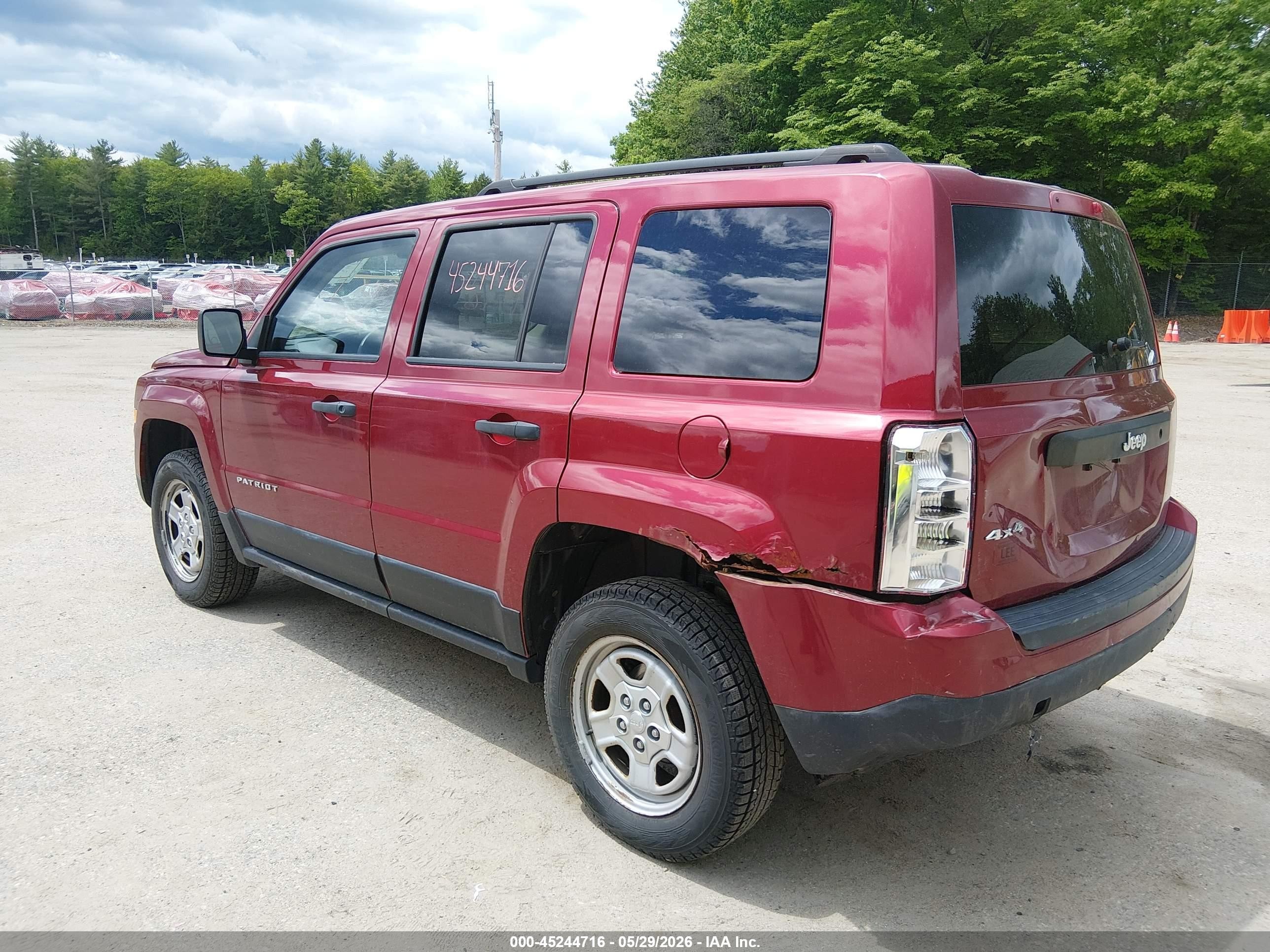 2015 Jeep Patriot Sport Красный vin: 1C4NJRBB1FD244876