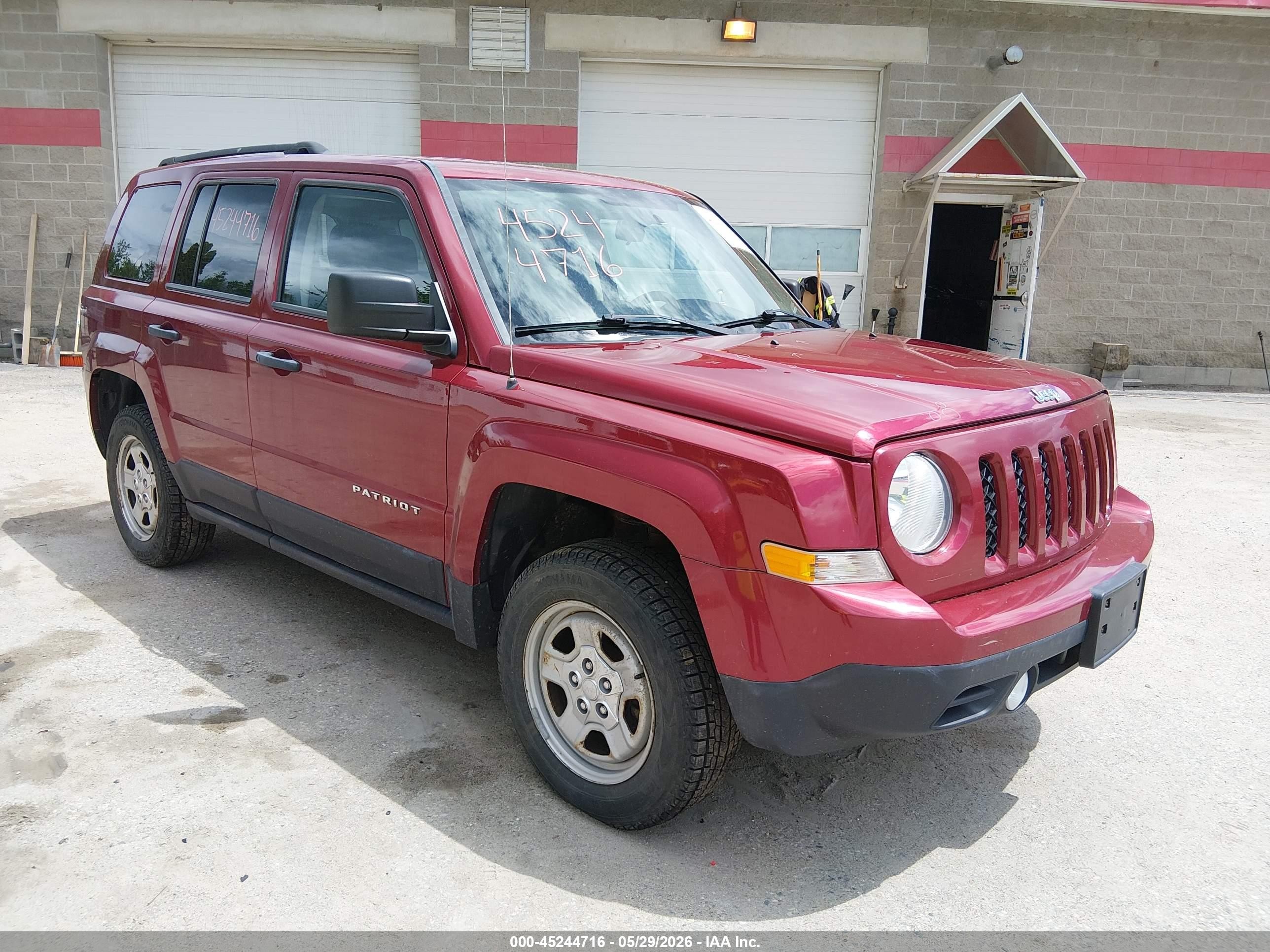 2015 Jeep Patriot Sport Красный vin: 1C4NJRBB1FD244876