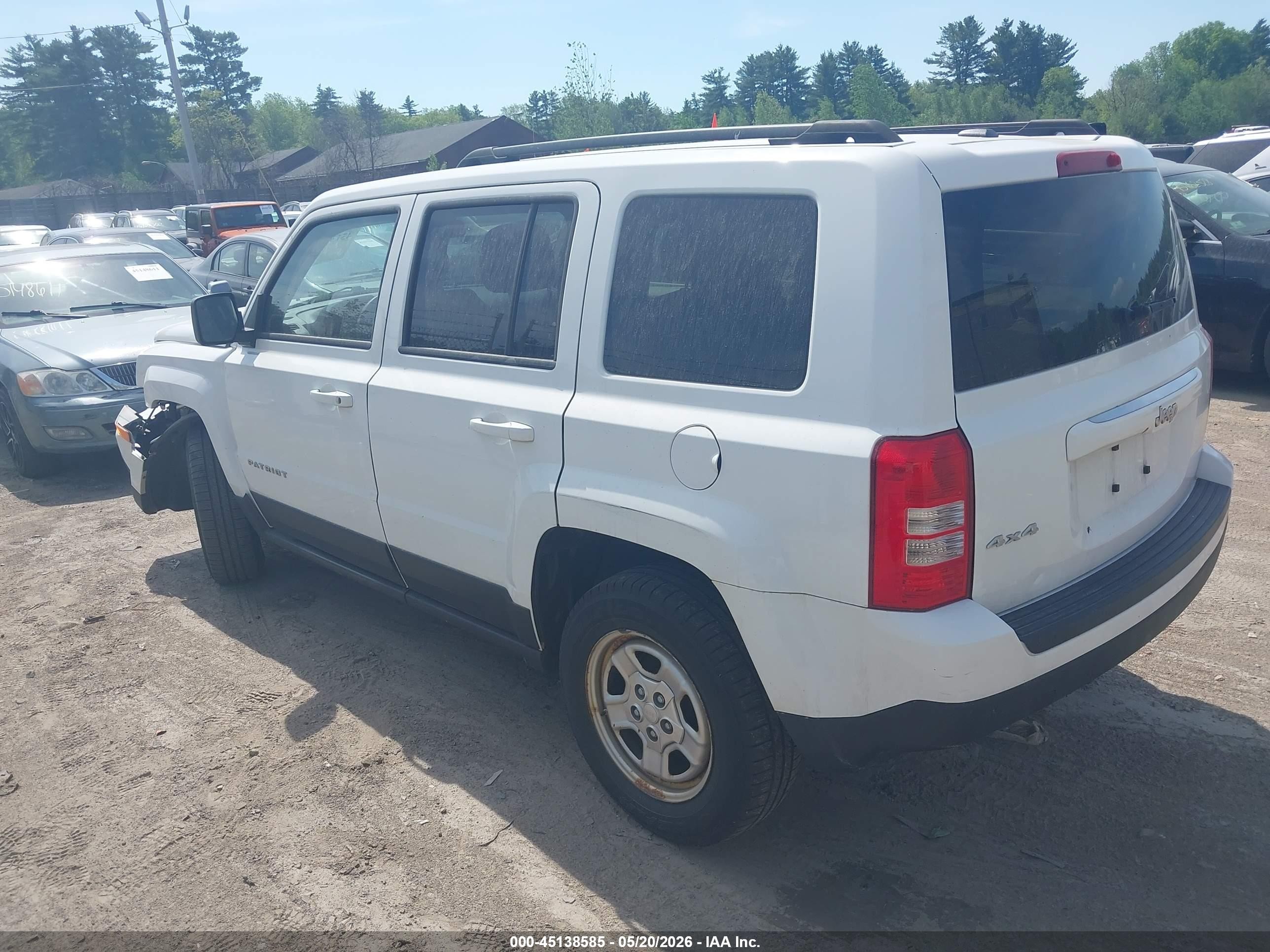 2017 Jeep Patriot Sport 4x4 Белый vin: 1C4NJRBB1HD164688