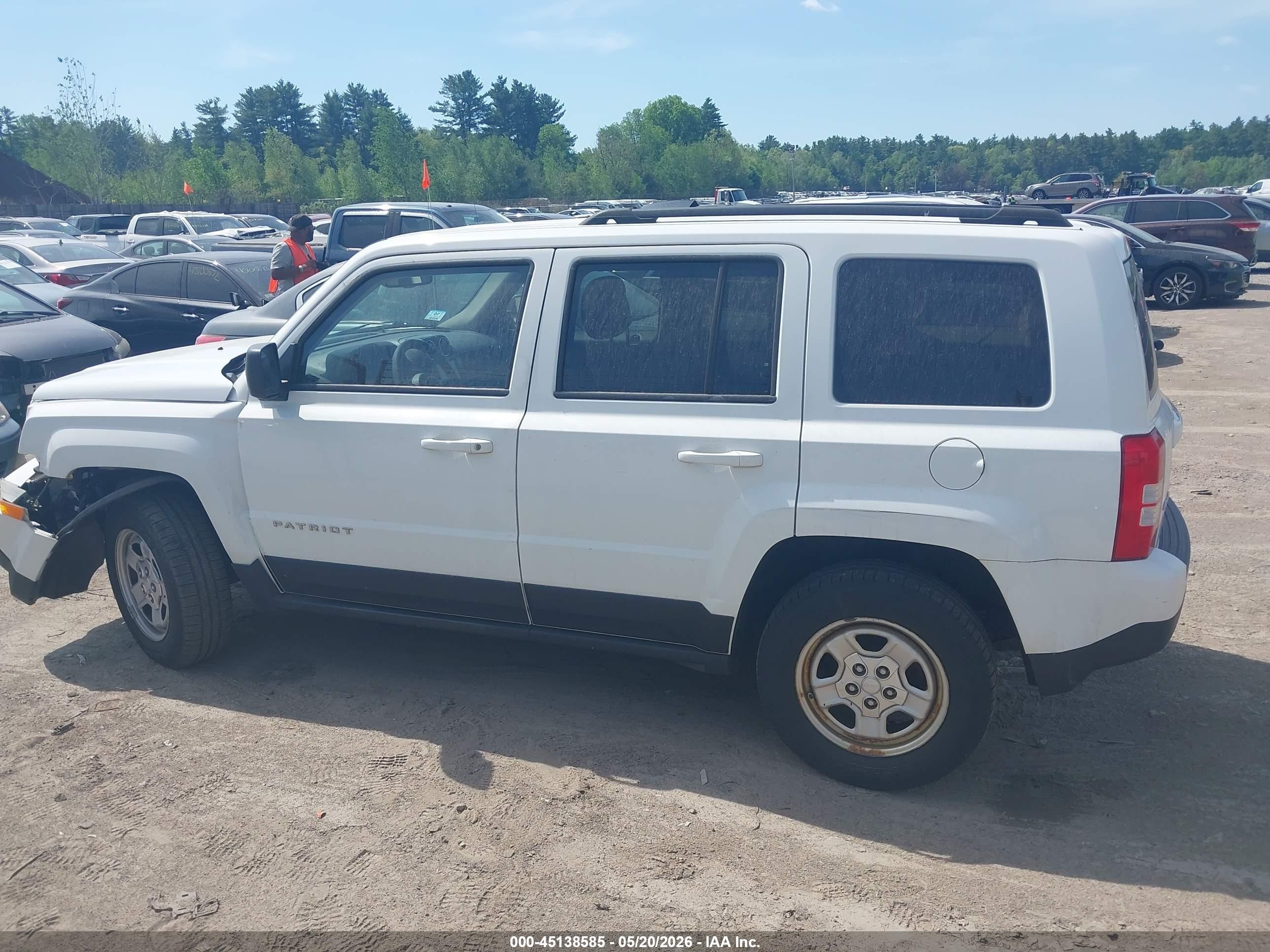 2017 Jeep Patriot Sport 4x4 Белый vin: 1C4NJRBB1HD164688