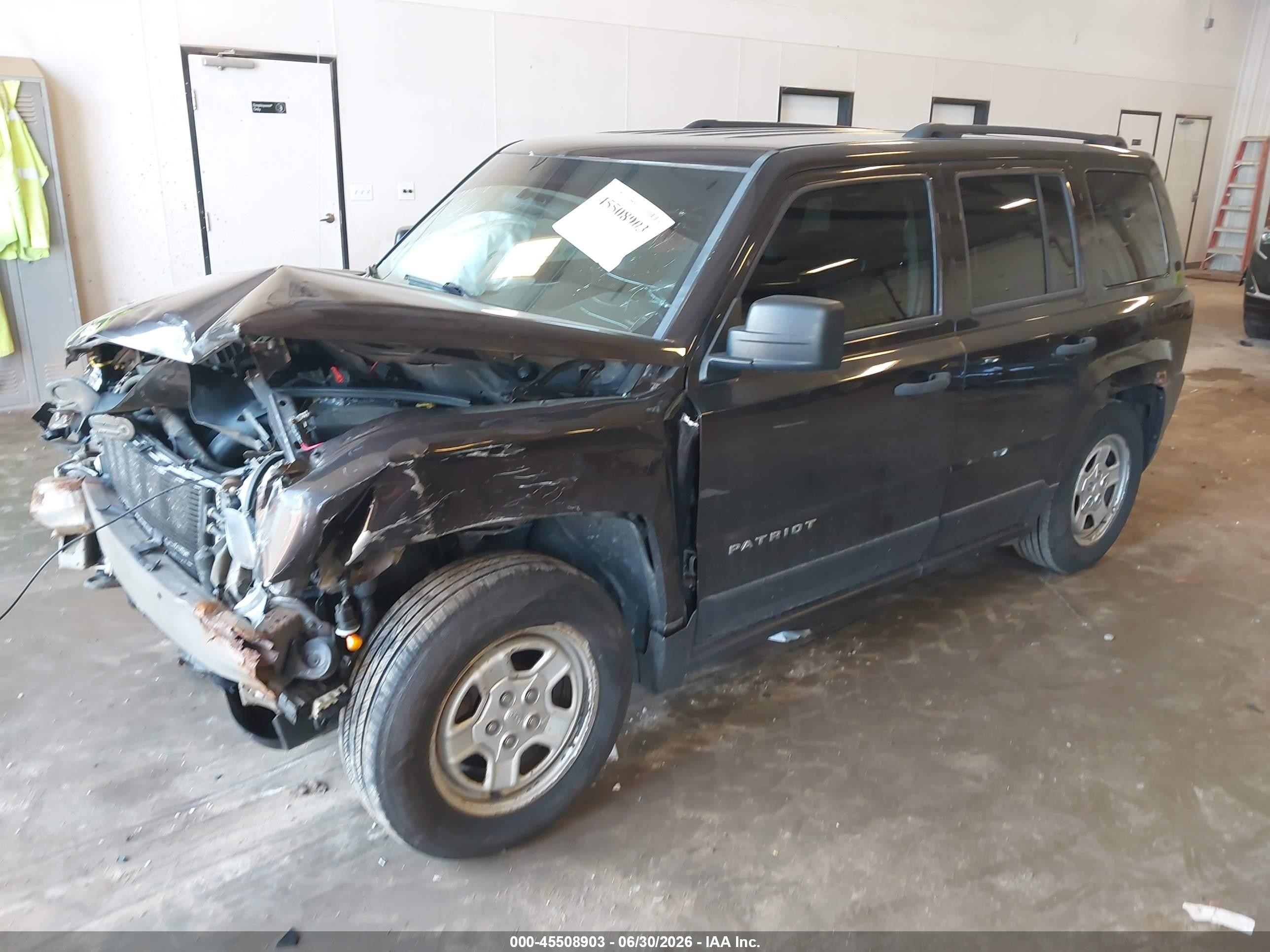 2014 Jeep Patriot Sport Black vin: 1C4NJRBB2ED688296