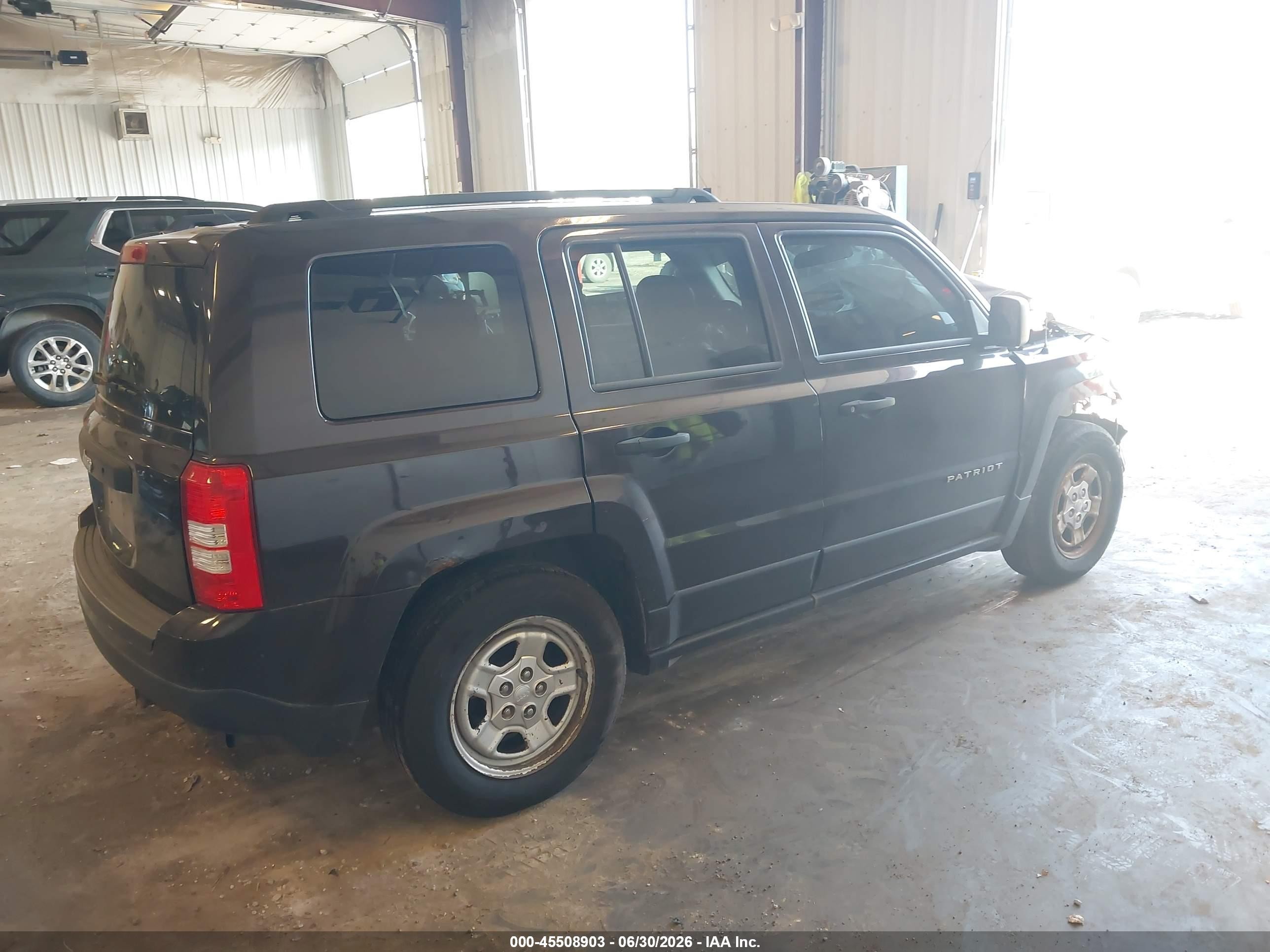2014 Jeep Patriot Sport Black vin: 1C4NJRBB2ED688296