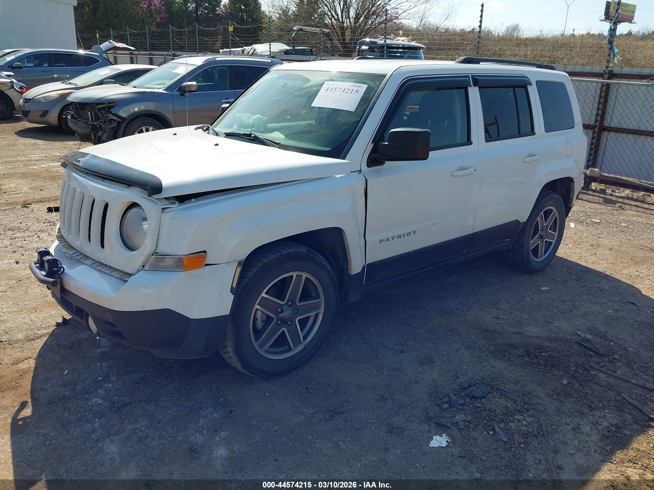 2014 Jeep Patriot Sport White vin: 1C4NJRBB2ED841629