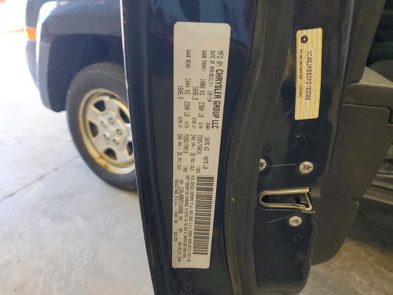 2015 Jeep Patriot Sport Угольный vin: 1C4NJRBB2FD183568