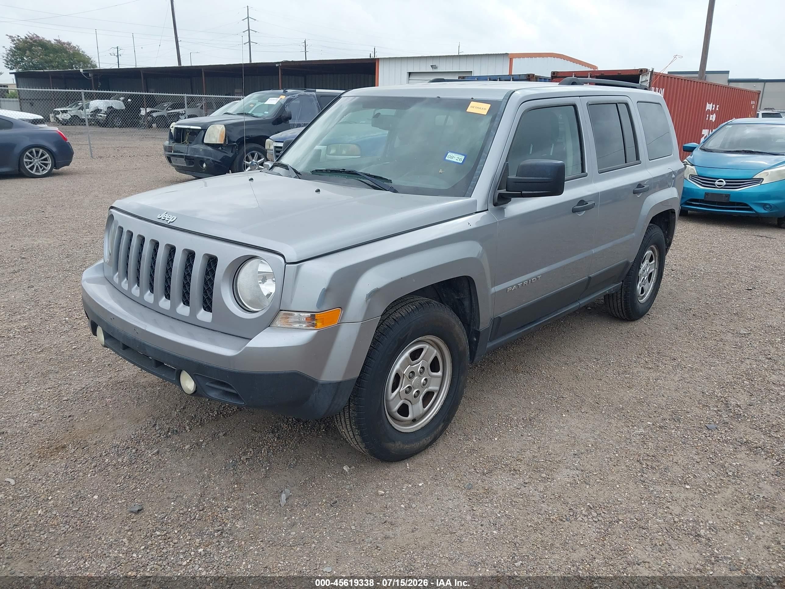 2015 Jeep Patriot Sport Silver vin: 1C4NJRBB2FD317558