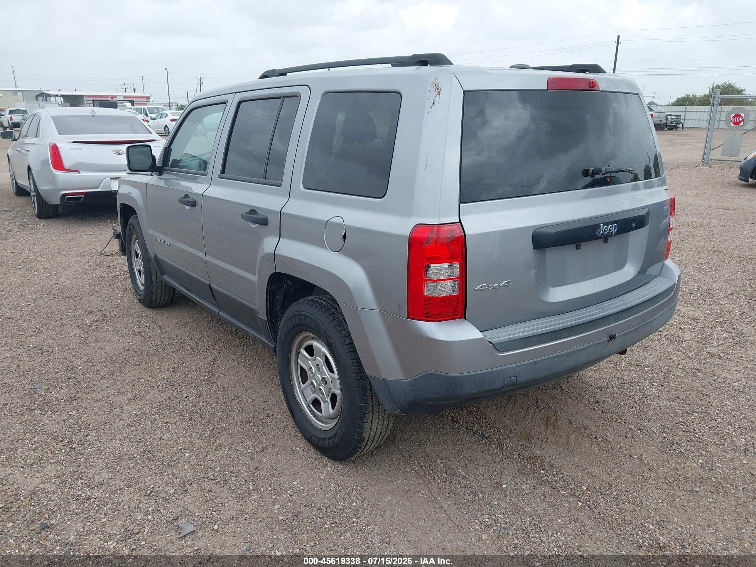 2015 Jeep Patriot Sport Silver vin: 1C4NJRBB2FD317558