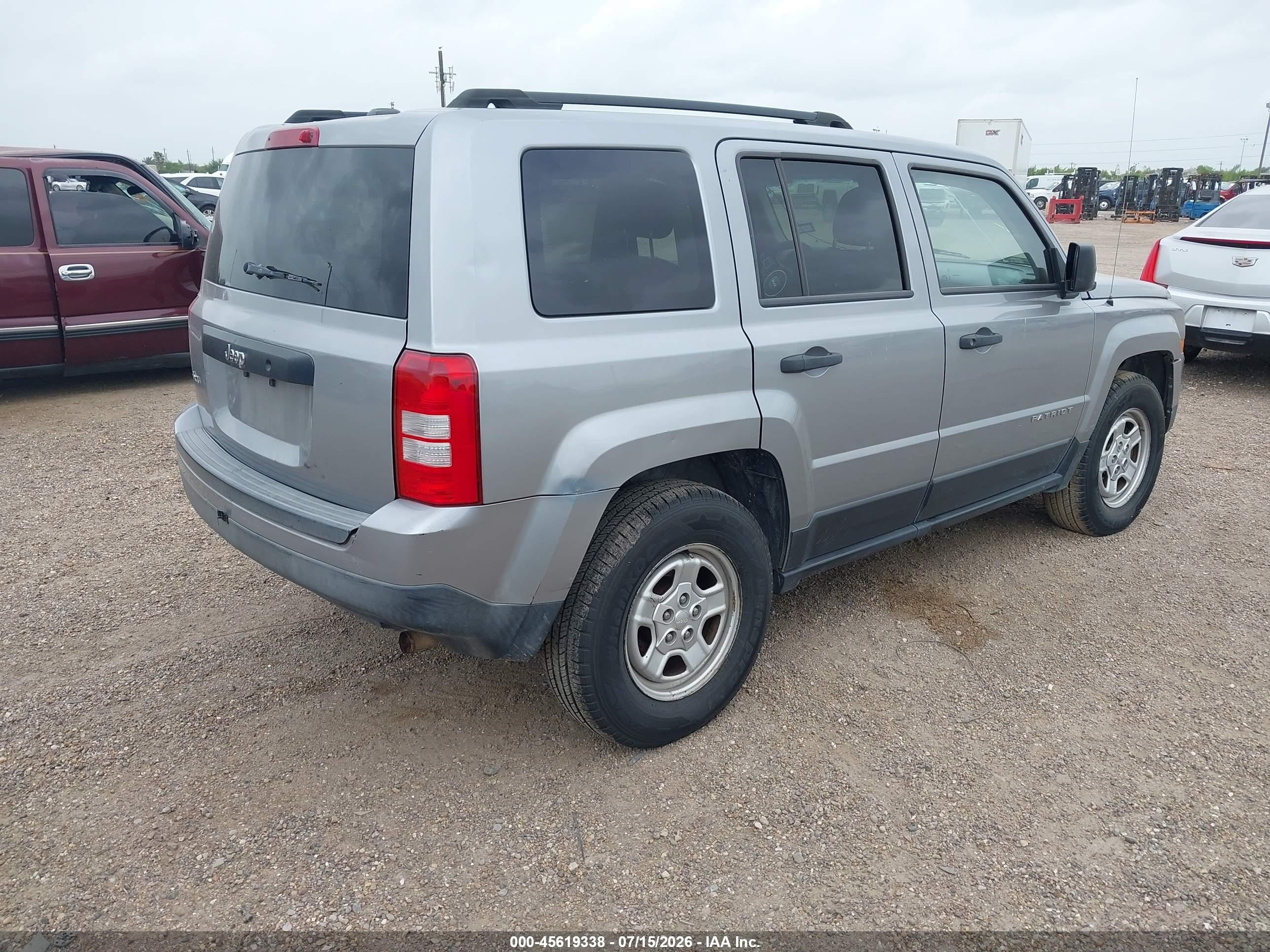 2015 Jeep Patriot Sport Silver vin: 1C4NJRBB2FD317558