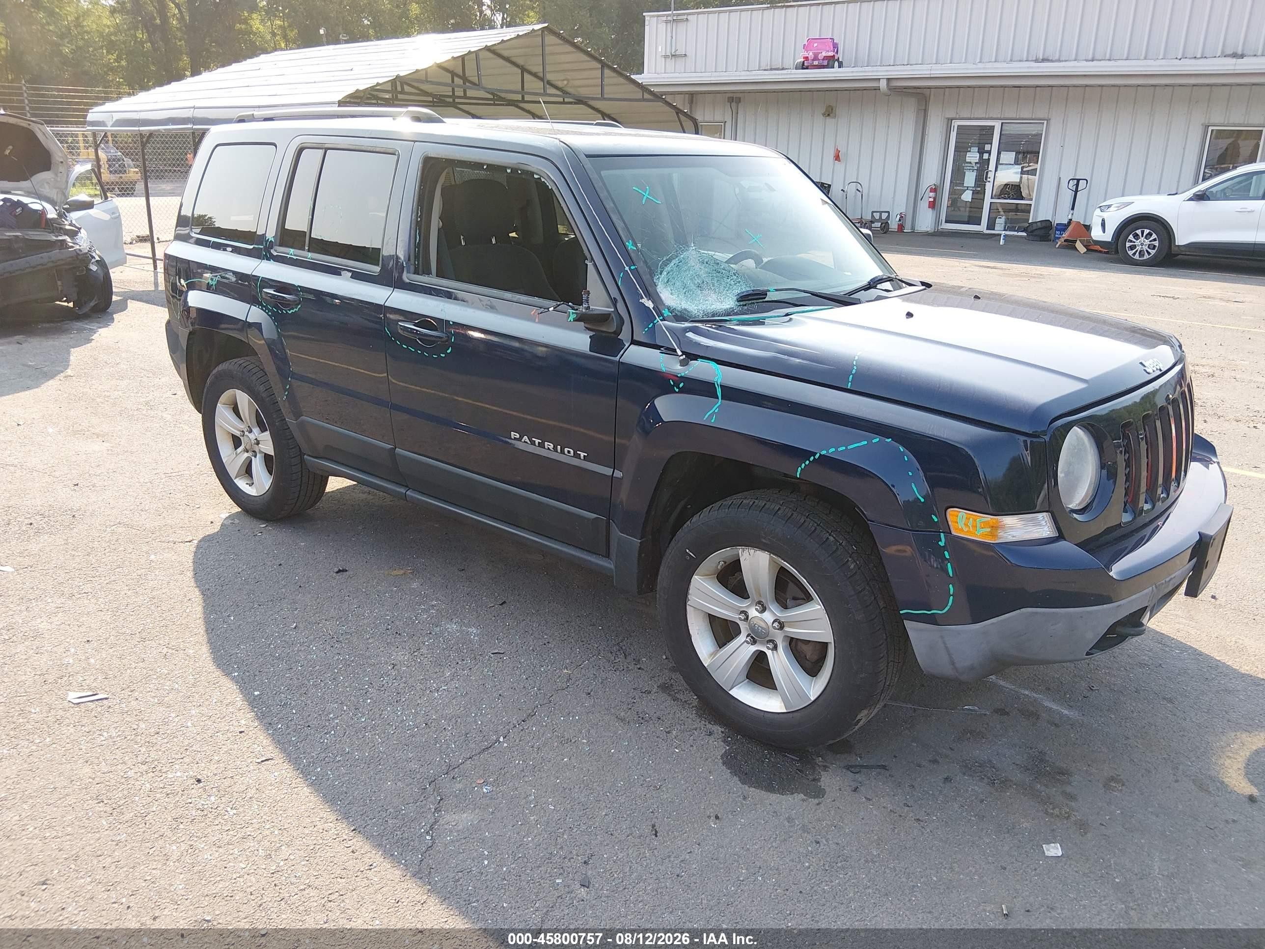 2013 Jeep Patriot Sport Dark Blue vin: 1C4NJRBB3DD119200