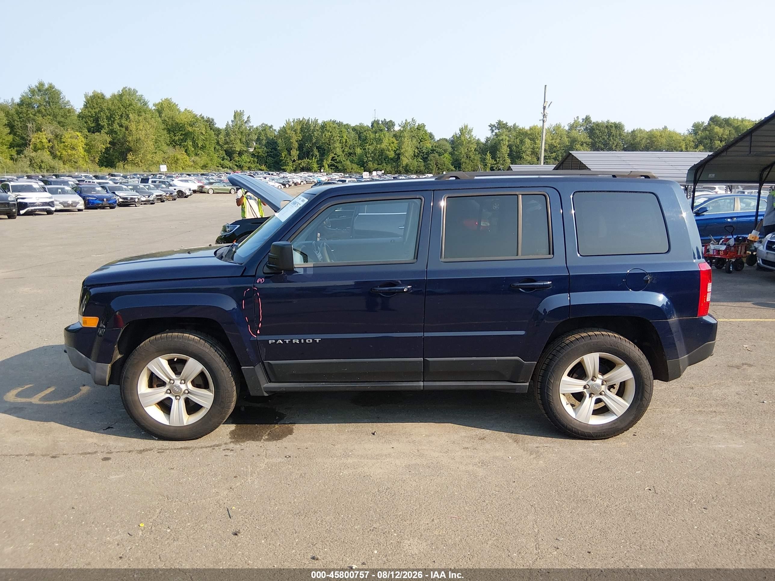 2013 Jeep Patriot Sport Dark Blue vin: 1C4NJRBB3DD119200