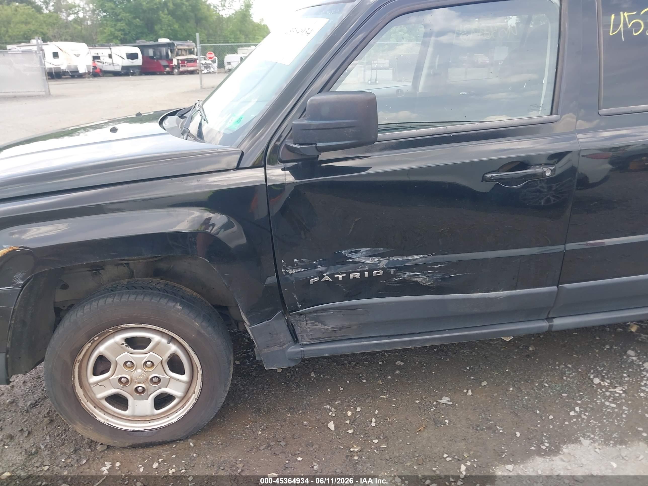 2013 Jeep Patriot Sport Black vin: 1C4NJRBB3DD271719