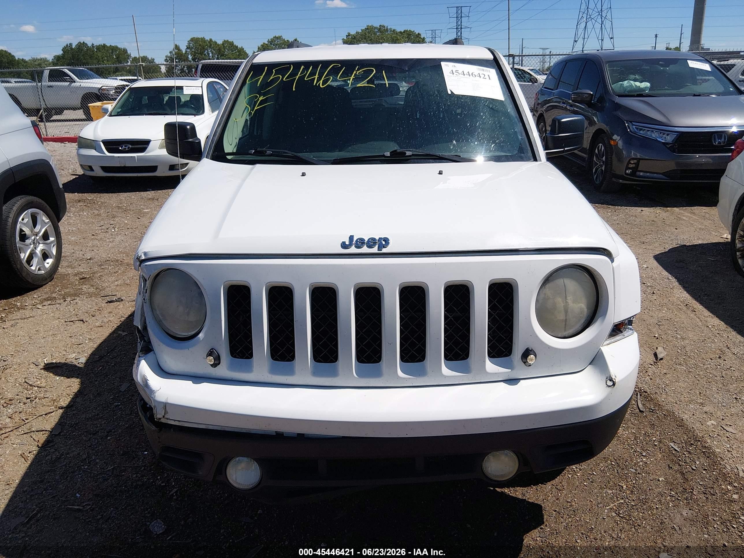 2014 Jeep Patriot Sport White vin: 1C4NJRBB3ED598185