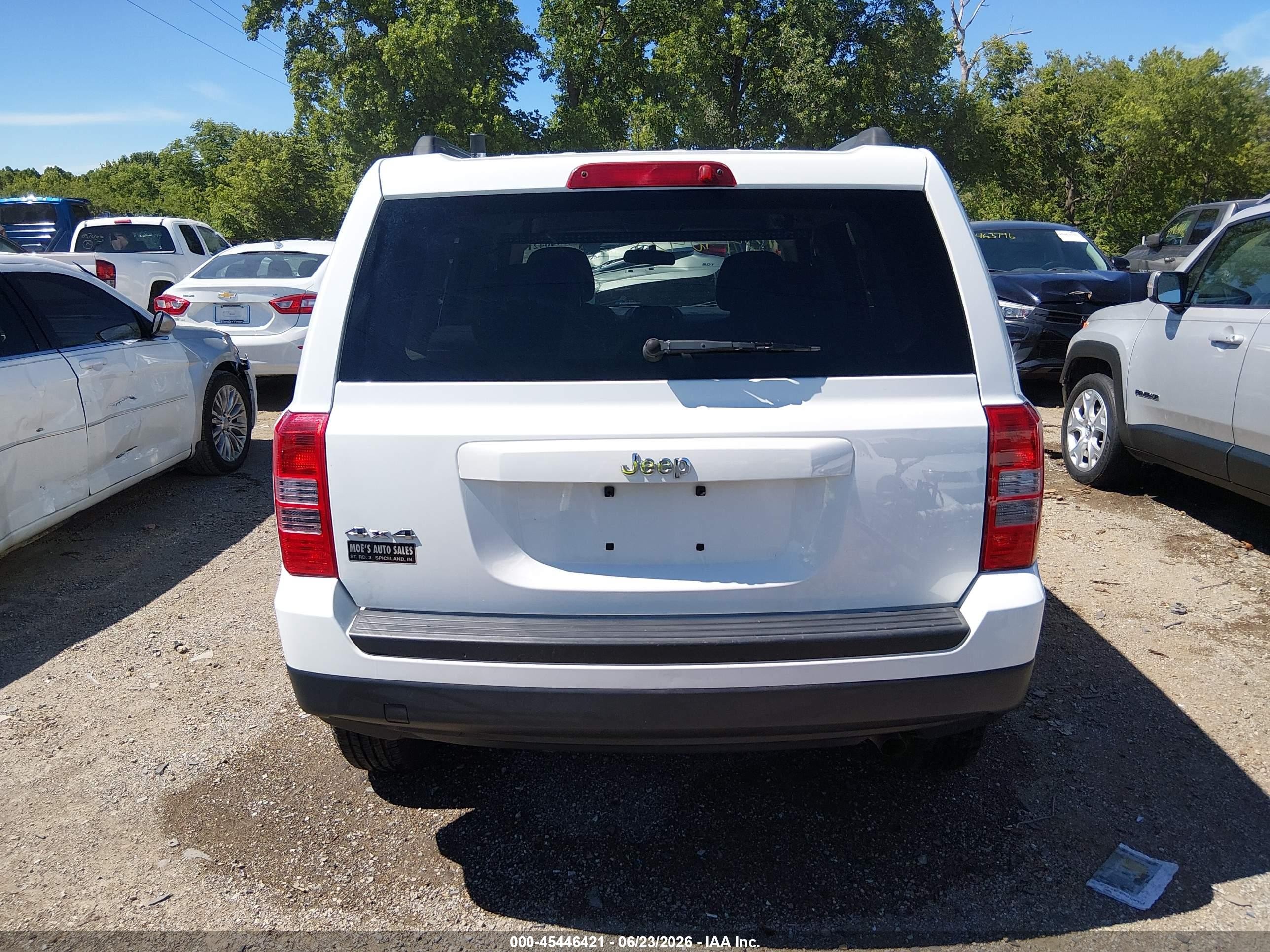 2014 Jeep Patriot Sport White vin: 1C4NJRBB3ED598185