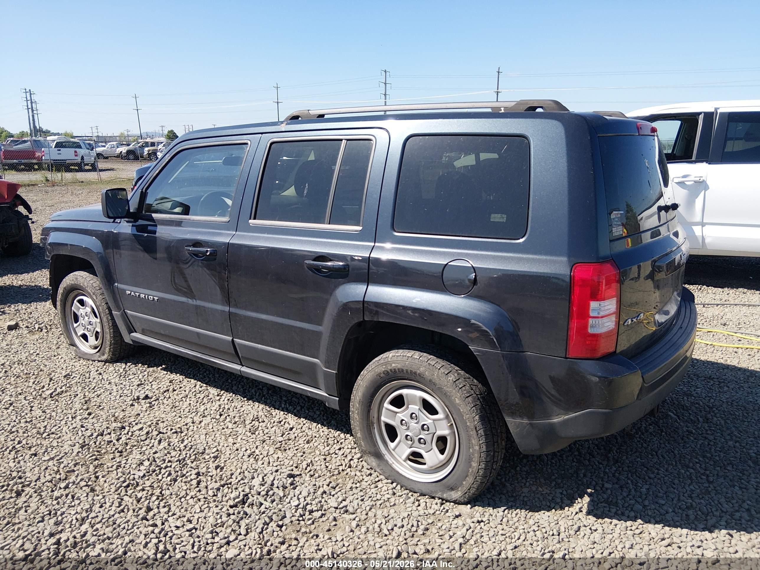 2015 Jeep Patriot Sport Gray vin: 1C4NJRBB3FD183398