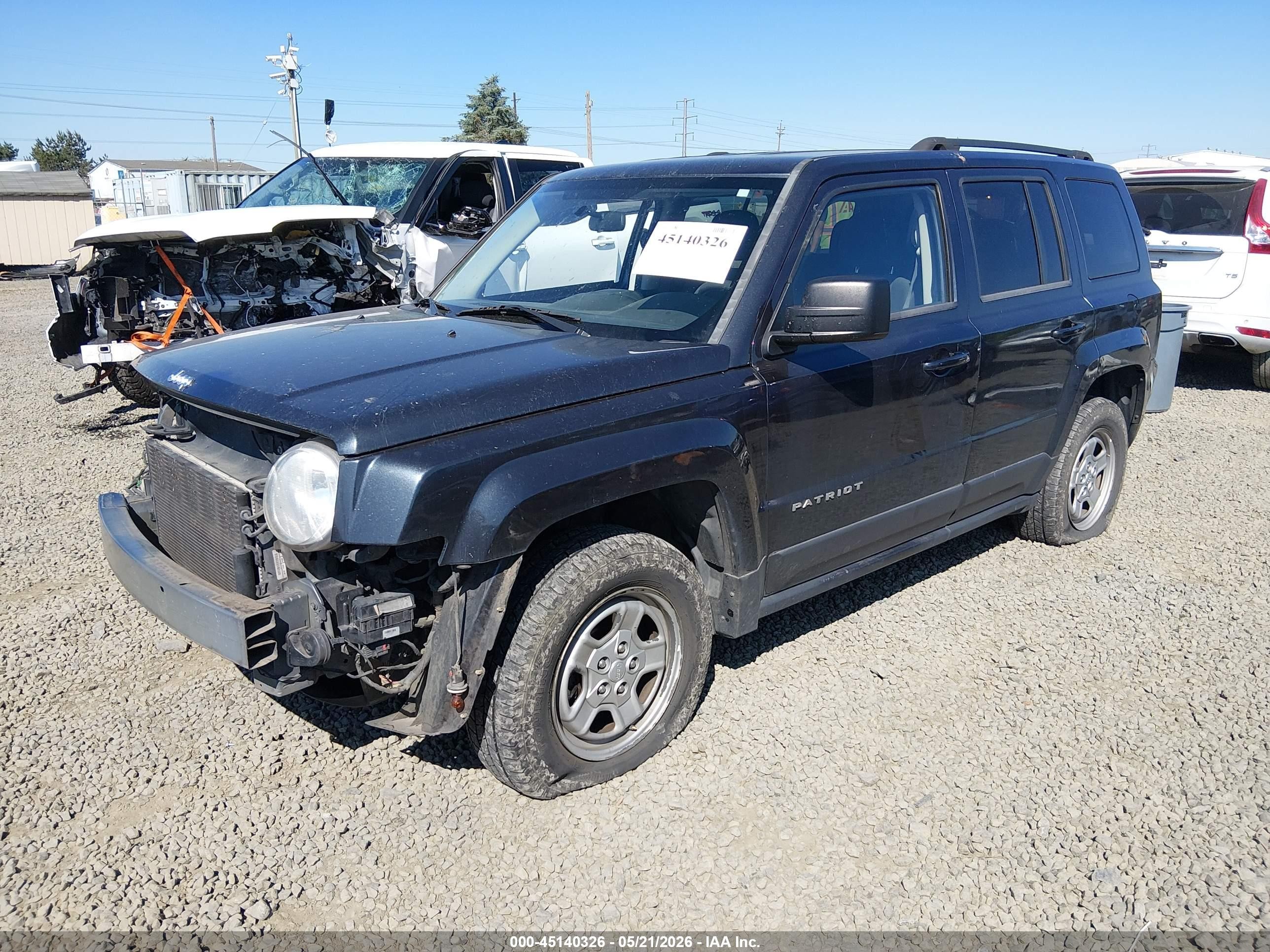 2015 Jeep Patriot Sport Gray vin: 1C4NJRBB3FD183398