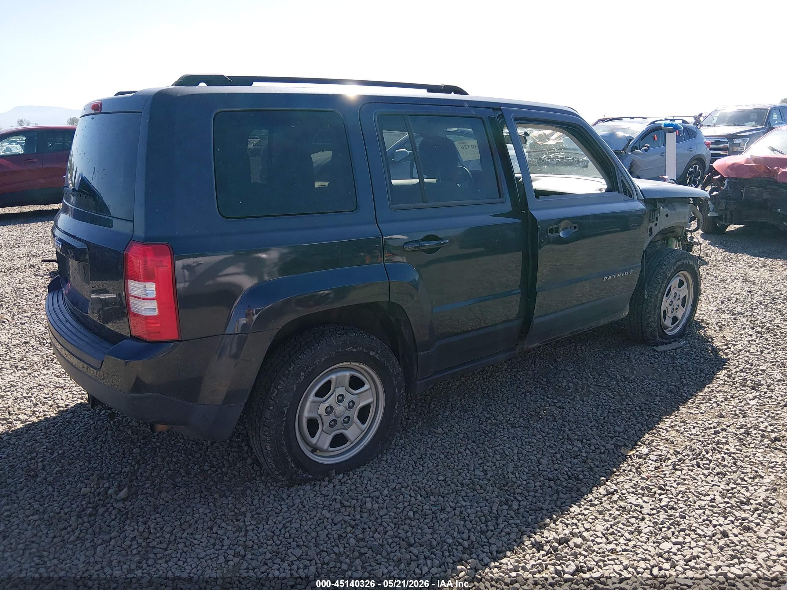 2015 Jeep Patriot Sport Gray vin: 1C4NJRBB3FD183398