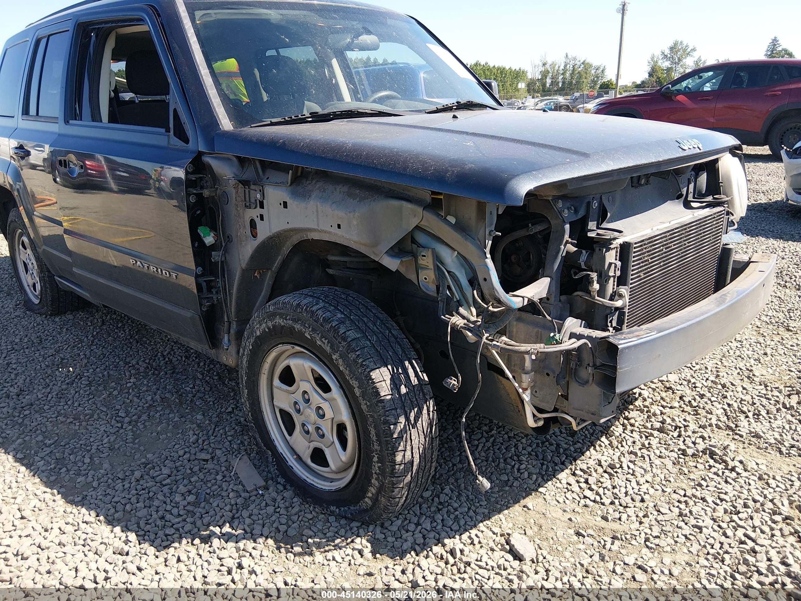 2015 Jeep Patriot Sport Gray vin: 1C4NJRBB3FD183398