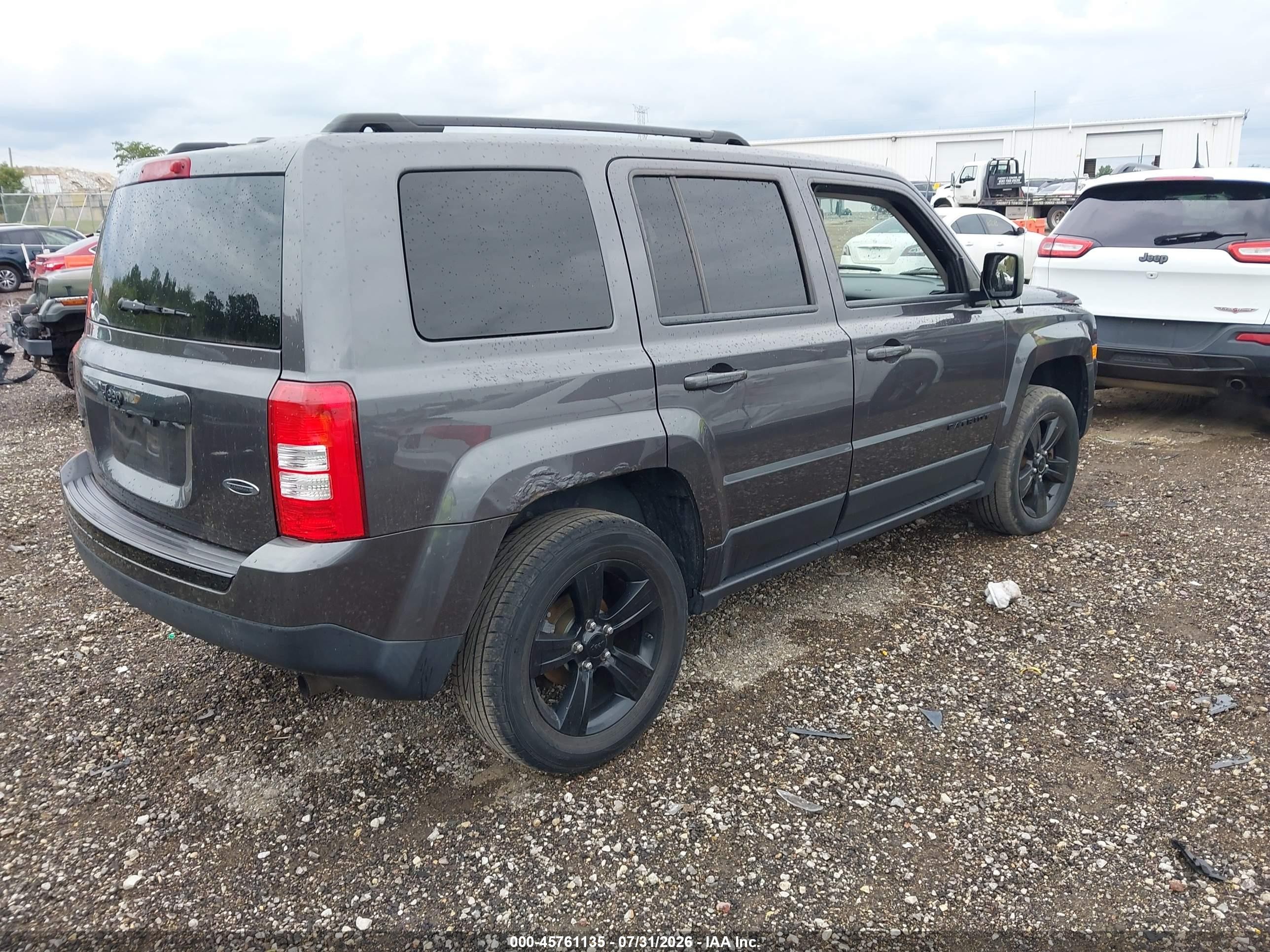 2015 Jeep Patriot Altitude Edition Silver vin: 1C4NJRBB3FD317472