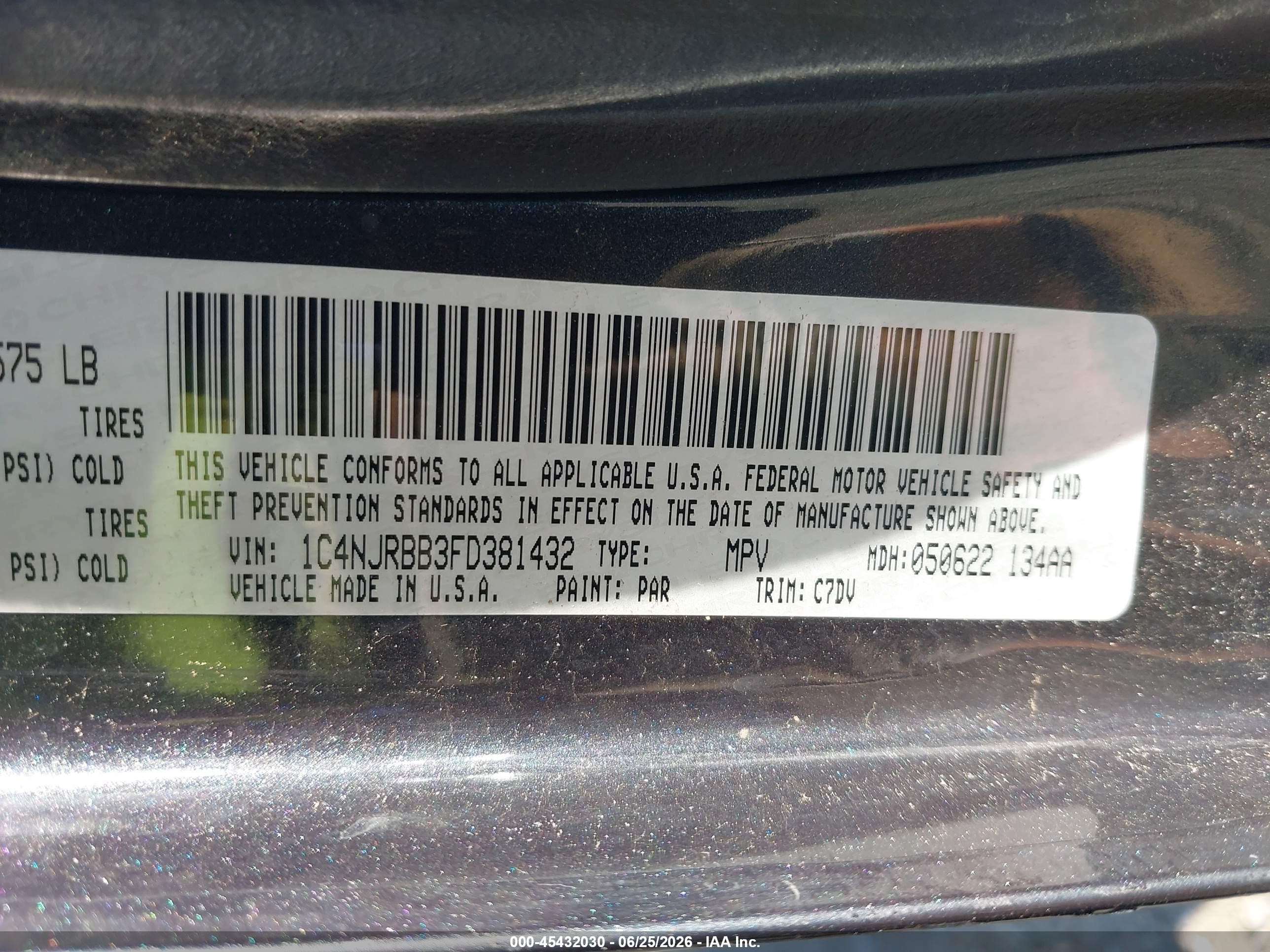 2015 Jeep Patriot Sport Gray vin: 1C4NJRBB3FD381432