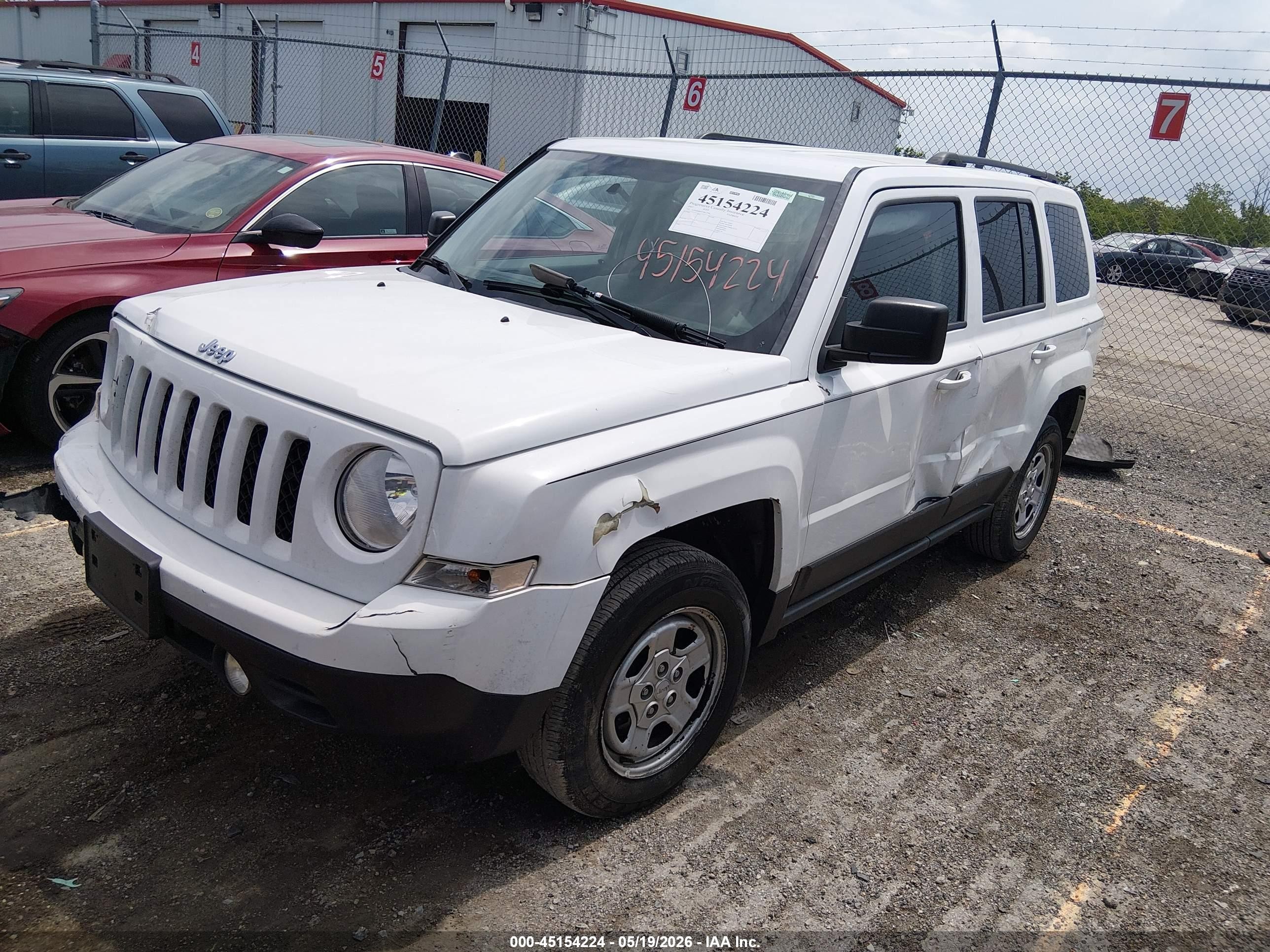 2015 Jeep Patriot Sport White vin: 1C4NJRBB3FD411996
