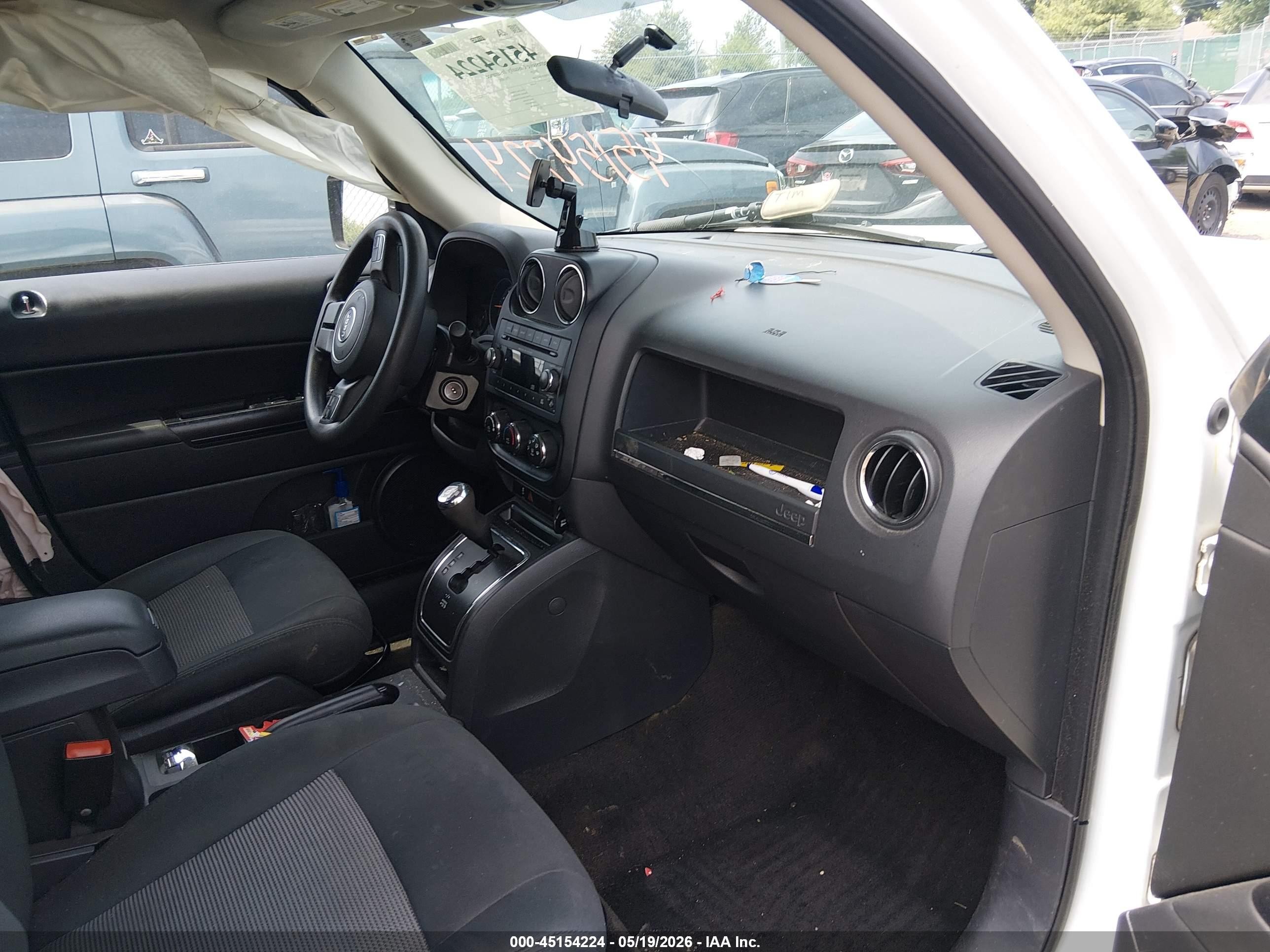 2015 Jeep Patriot Sport White vin: 1C4NJRBB3FD411996