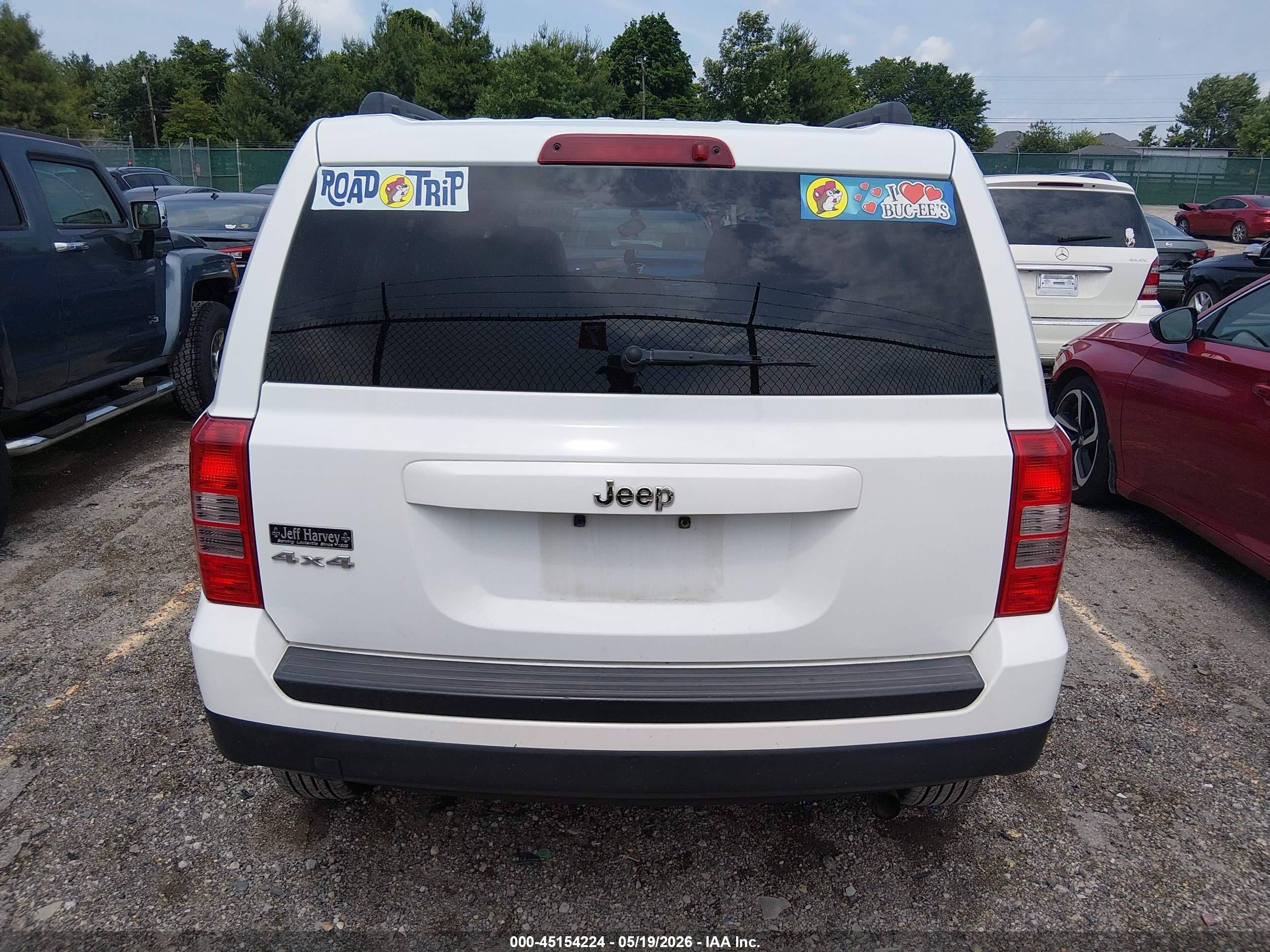 2015 Jeep Patriot Sport White vin: 1C4NJRBB3FD411996