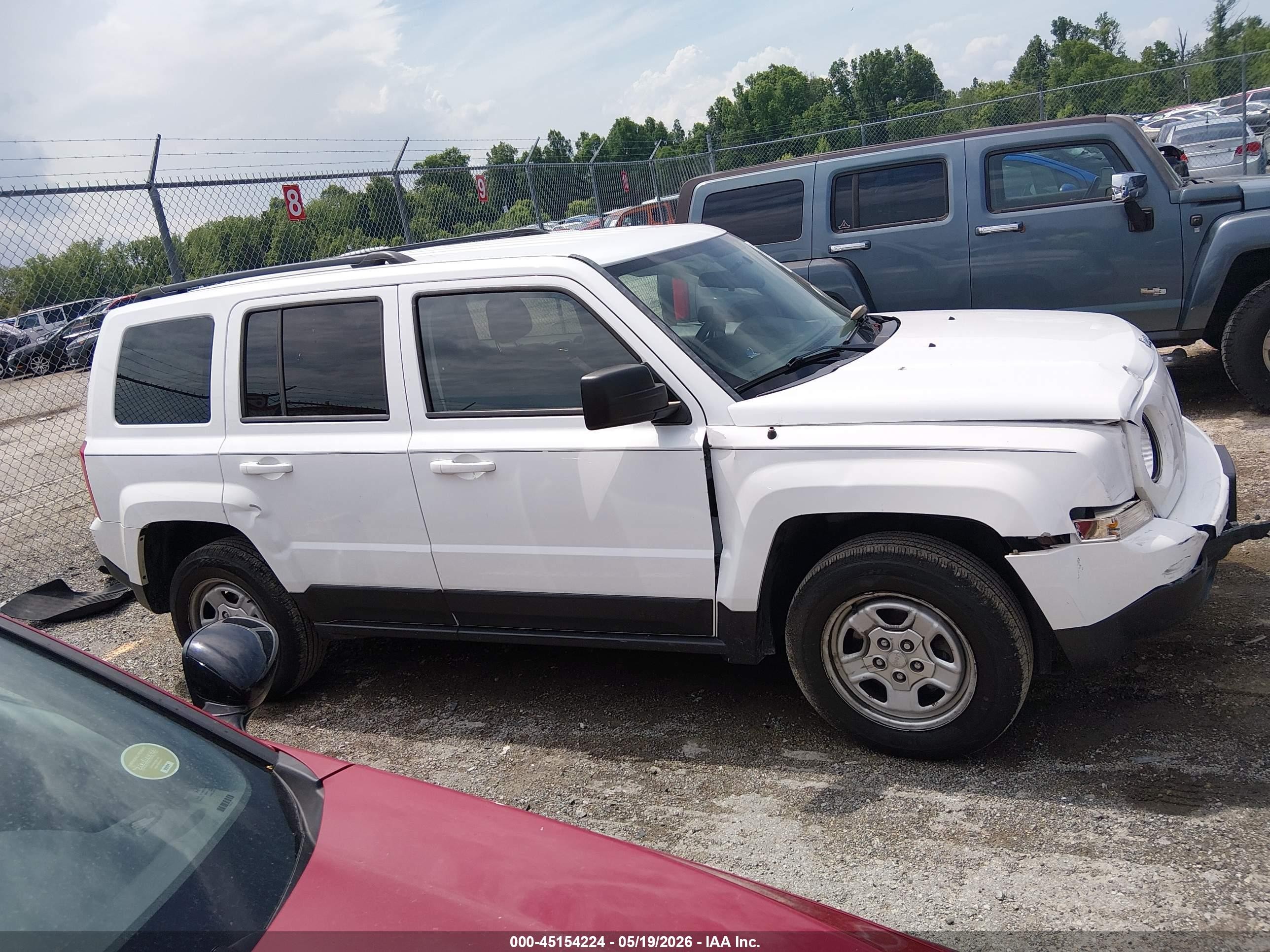 2015 Jeep Patriot Sport White vin: 1C4NJRBB3FD411996