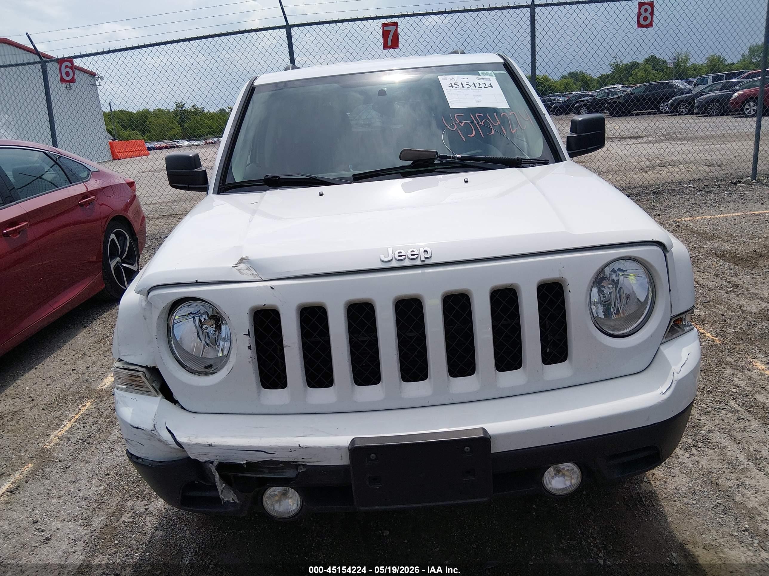 2015 Jeep Patriot Sport White vin: 1C4NJRBB3FD411996