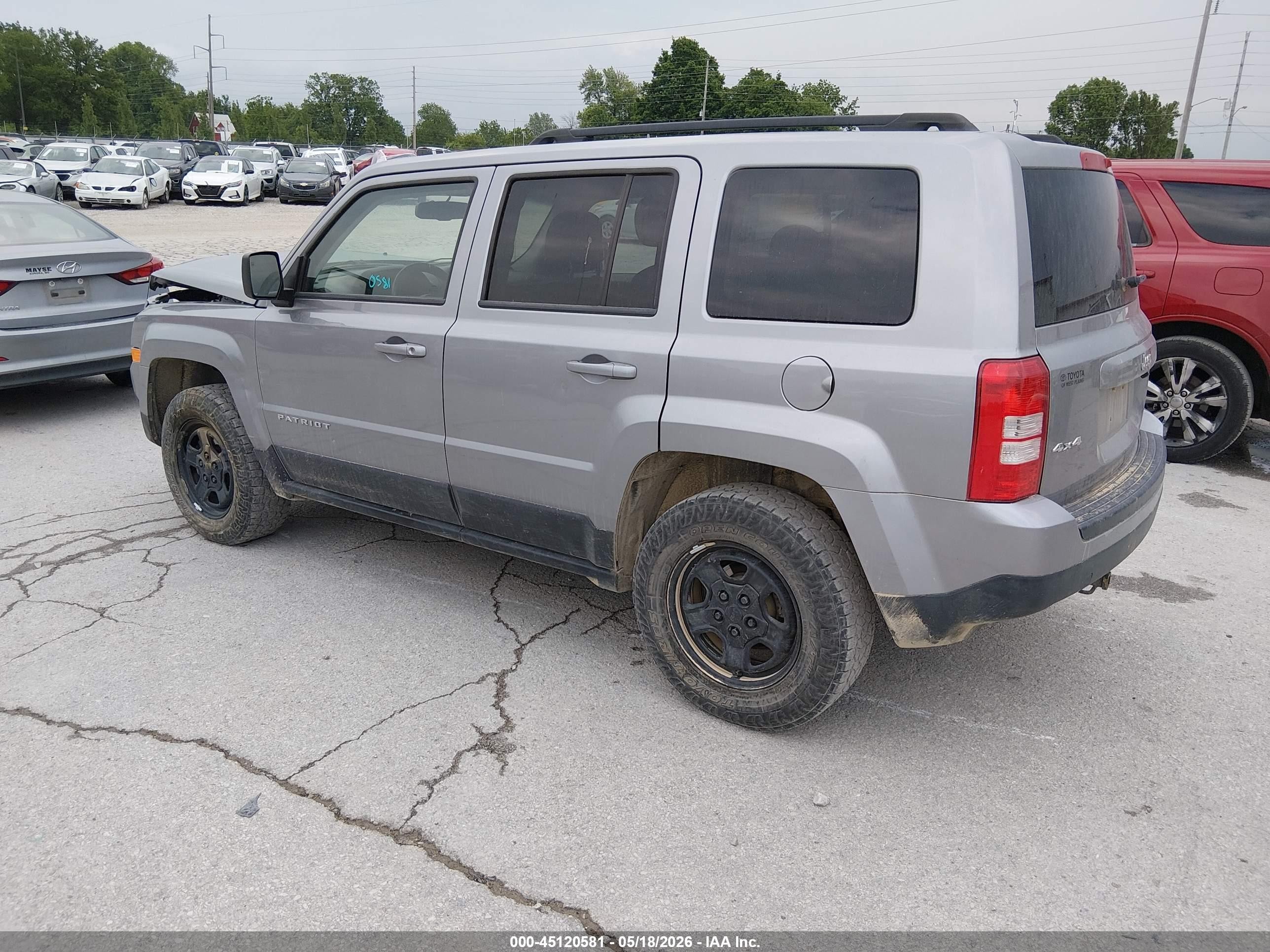 2015 Jeep Patriot Sport Silver vin: 1C4NJRBB3FD425607
