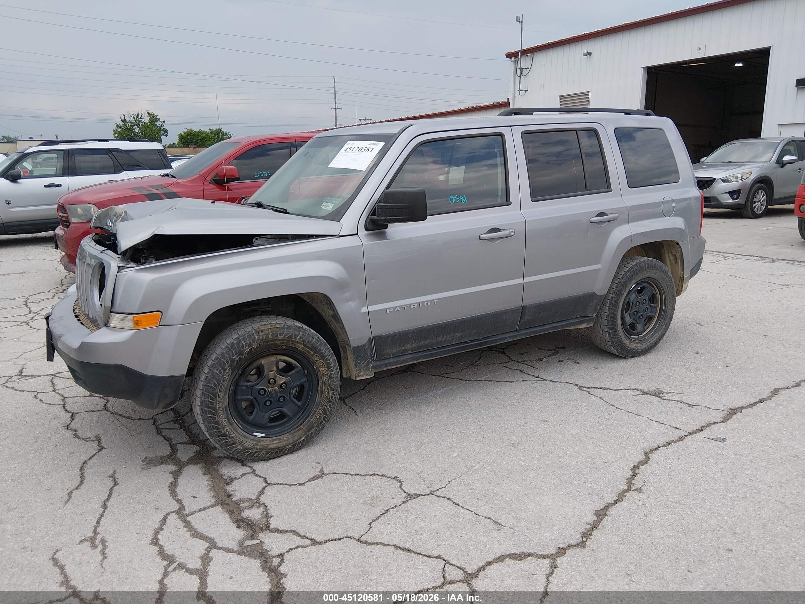 2015 Jeep Patriot Sport Silver vin: 1C4NJRBB3FD425607