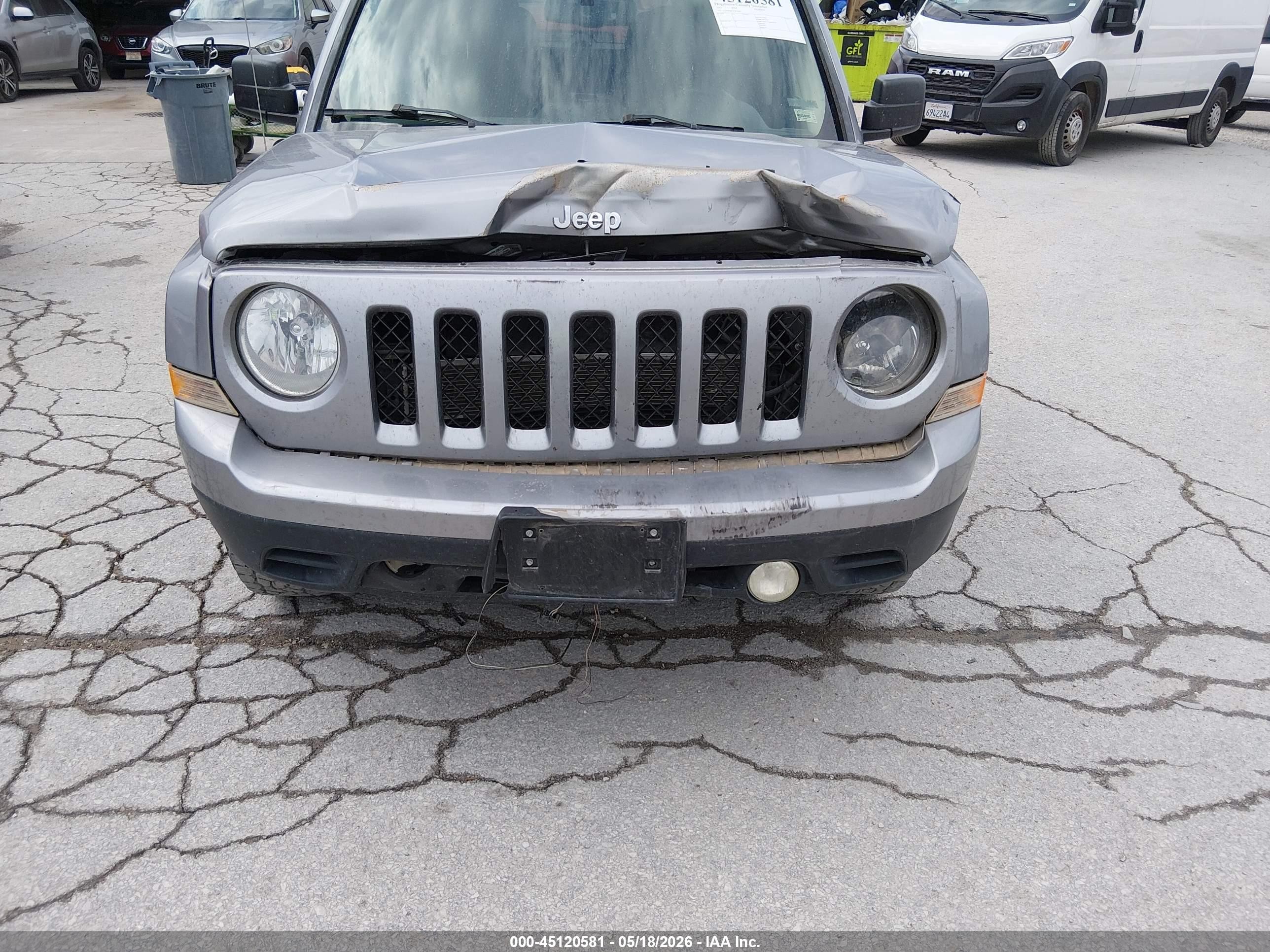 2015 Jeep Patriot Sport Silver vin: 1C4NJRBB3FD425607