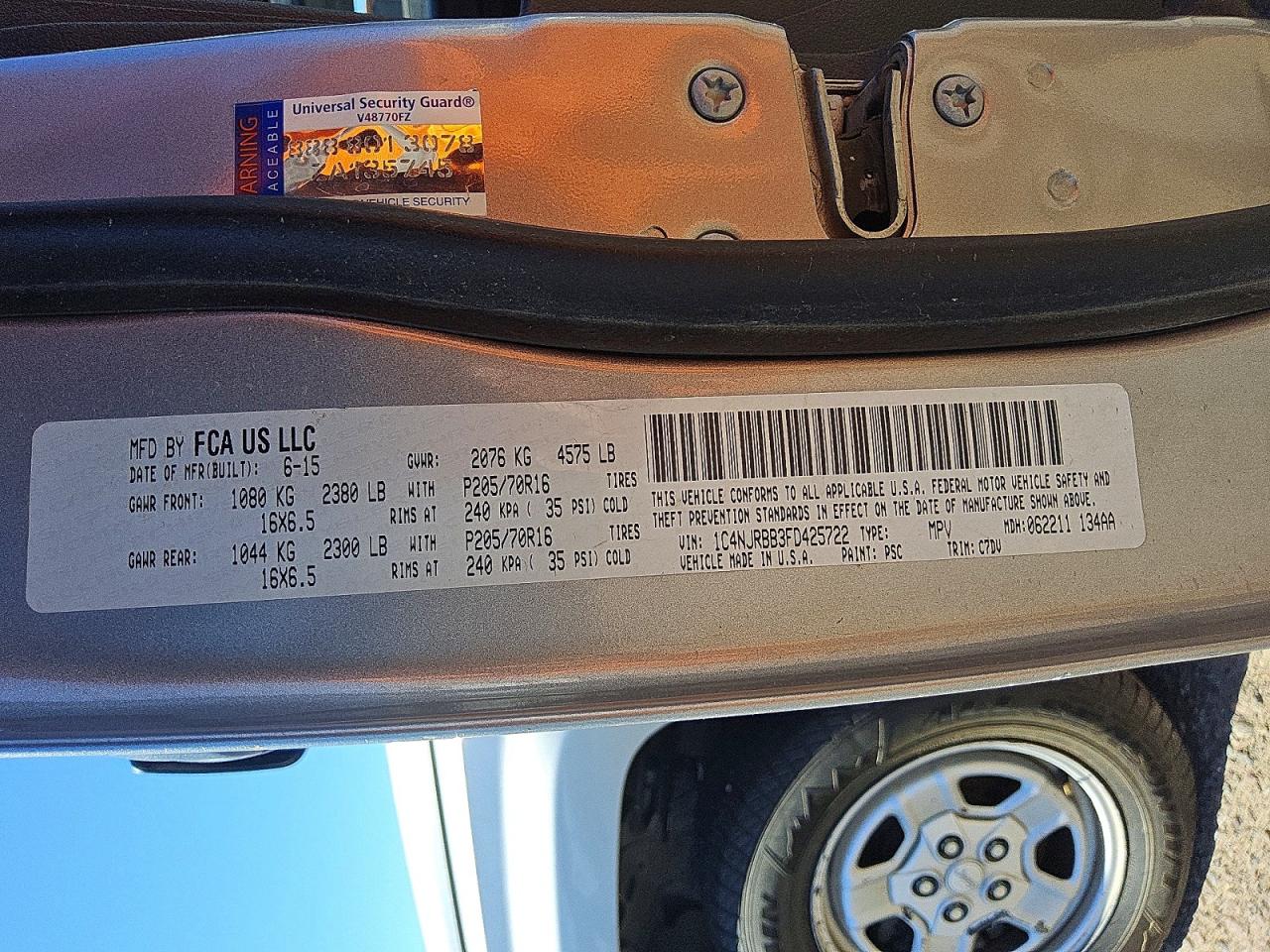 2015 Jeep Patriot Sport Silver vin: 1C4NJRBB3FD425722