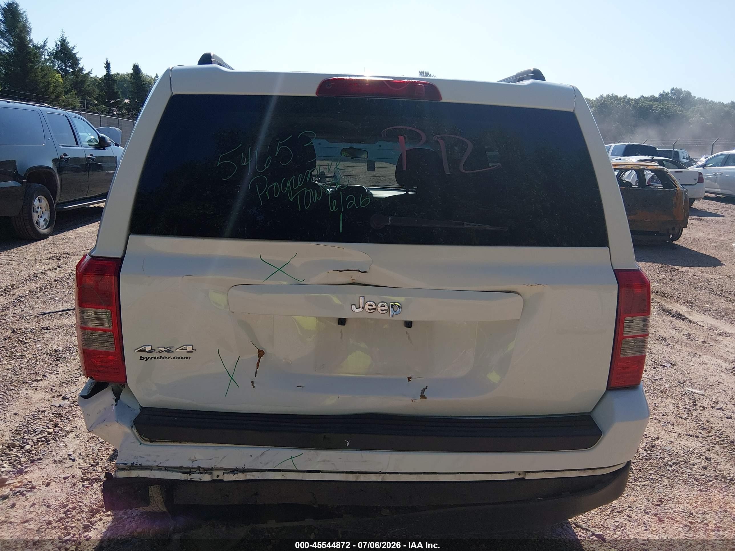 2013 Jeep Patriot Sport White vin: 1C4NJRBB4DD271406