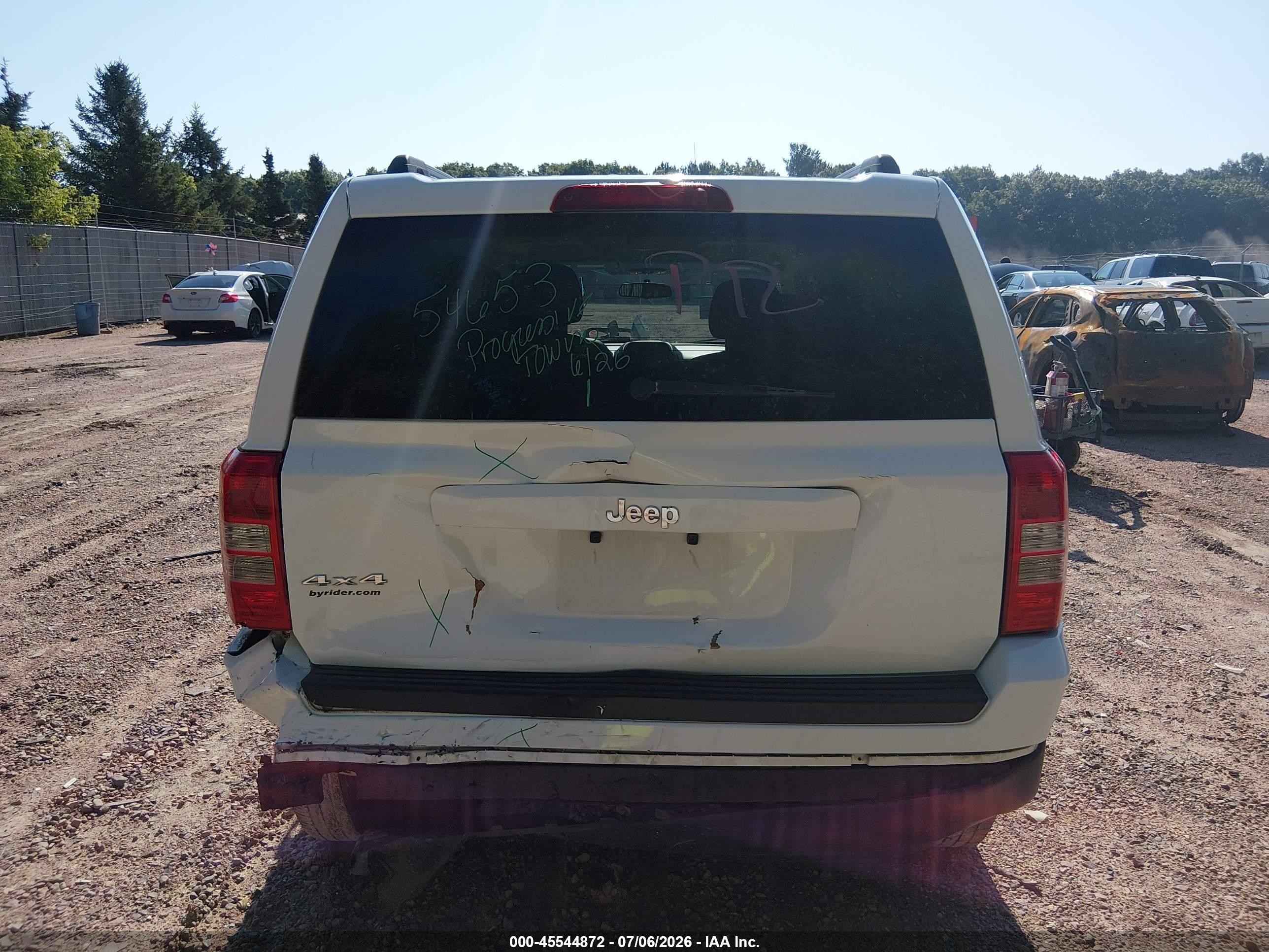 2013 Jeep Patriot Sport White vin: 1C4NJRBB4DD271406