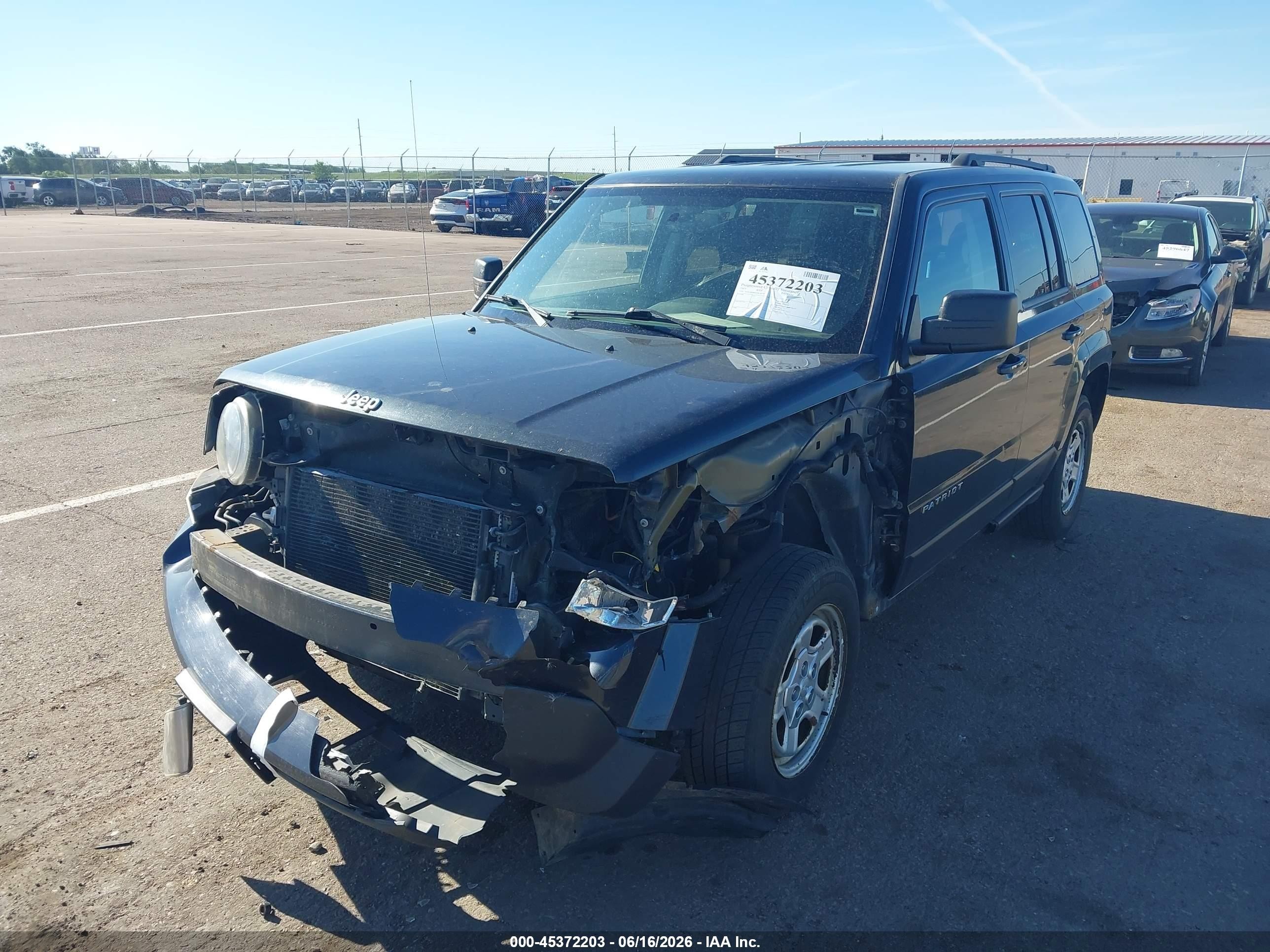 2015 Jeep Patriot Sport Black vin: 1C4NJRBB4FD135179