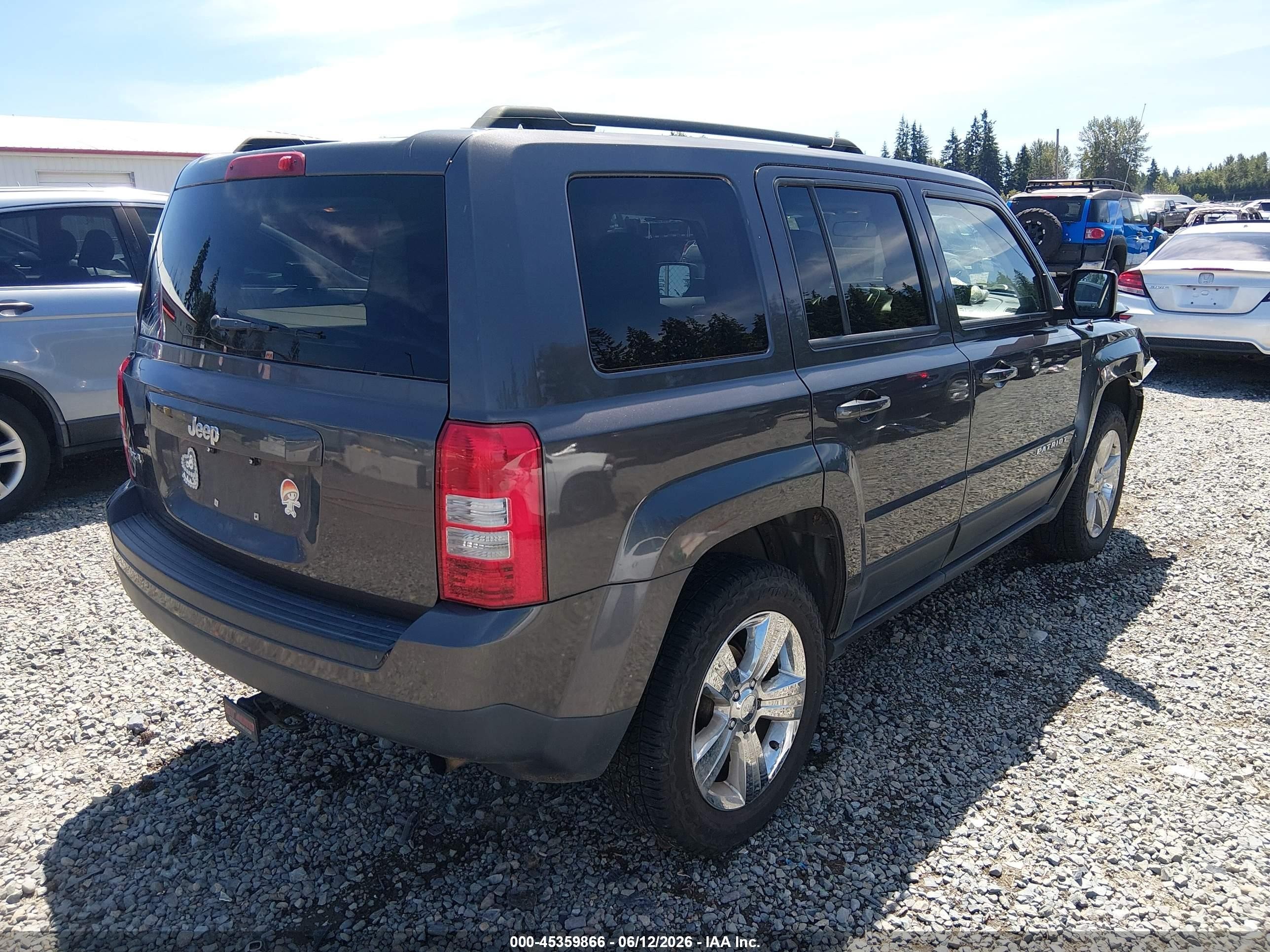 2015 Jeep Patriot Sport Gray vin: 1C4NJRBB4FD188903