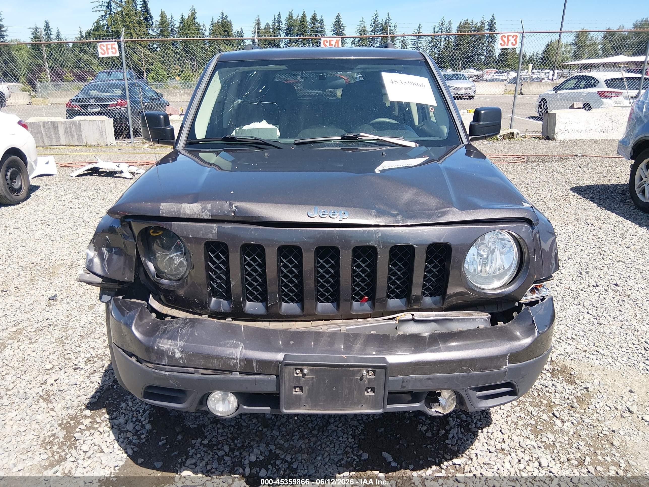 2015 Jeep Patriot Sport Gray vin: 1C4NJRBB4FD188903