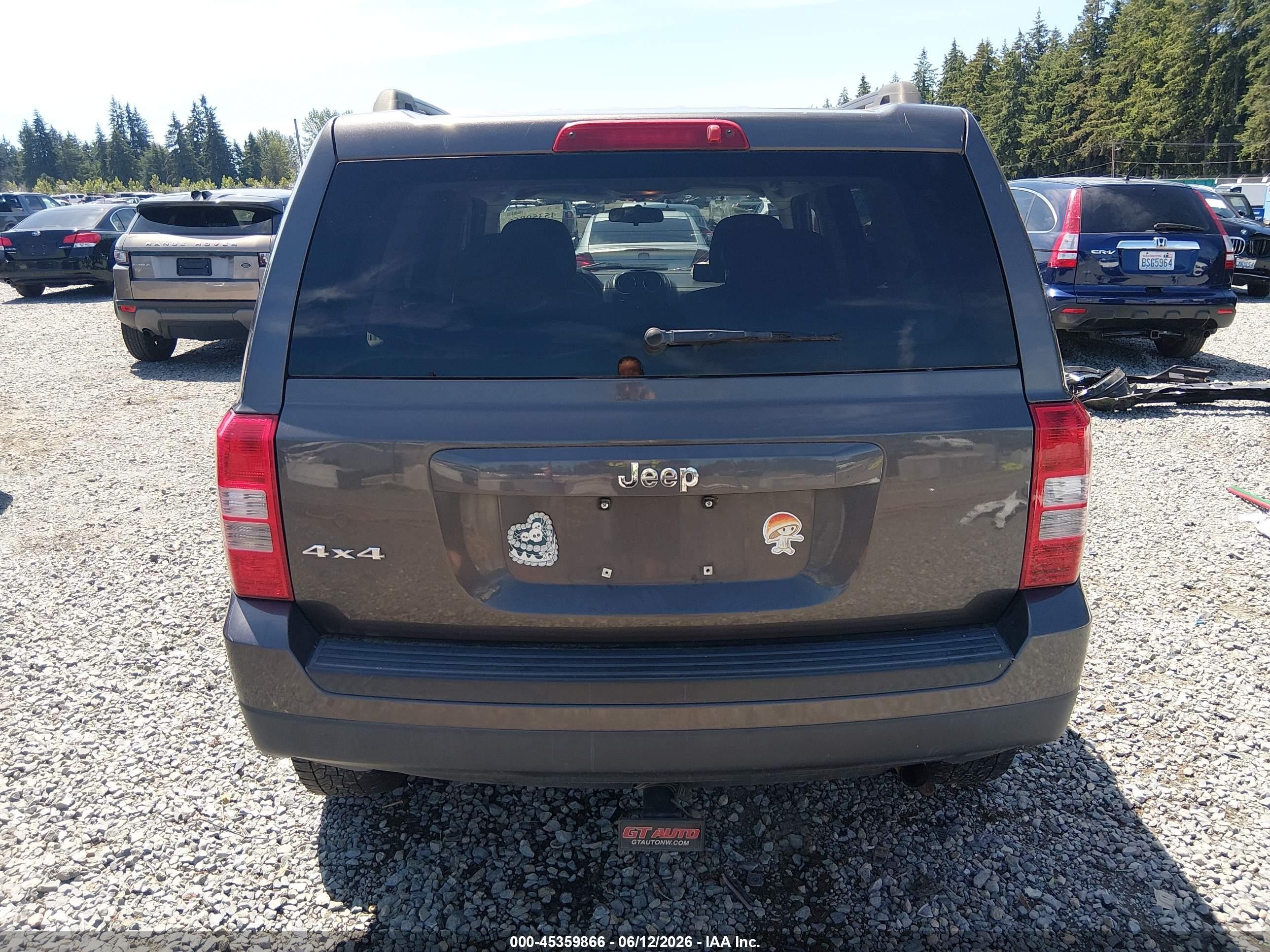 2015 Jeep Patriot Sport Gray vin: 1C4NJRBB4FD188903