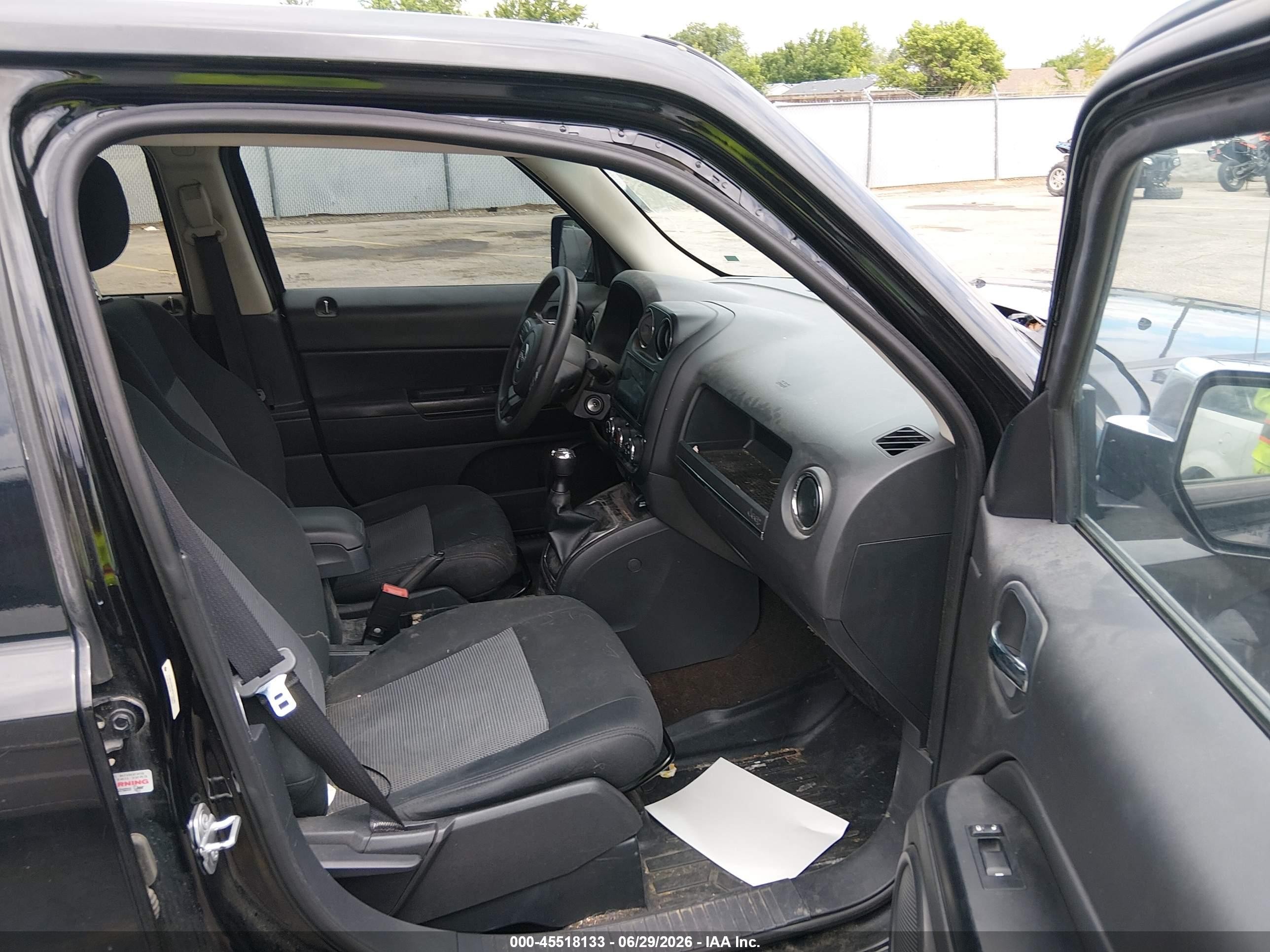 2015 Jeep Patriot Sport Black vin: 1C4NJRBB4FD194345
