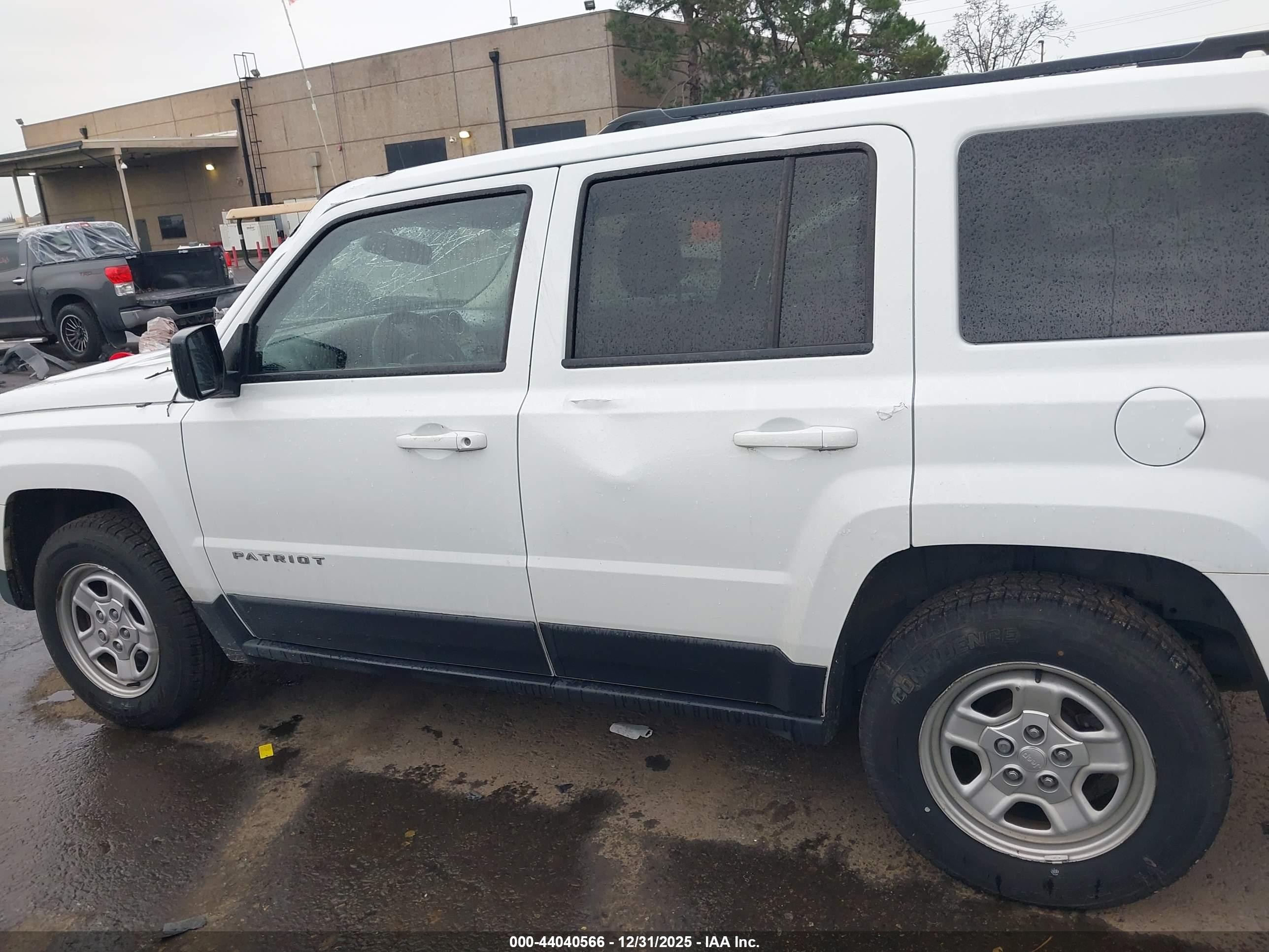 2015 Jeep Patriot Sport White vin: 1C4NJRBB4FD207546