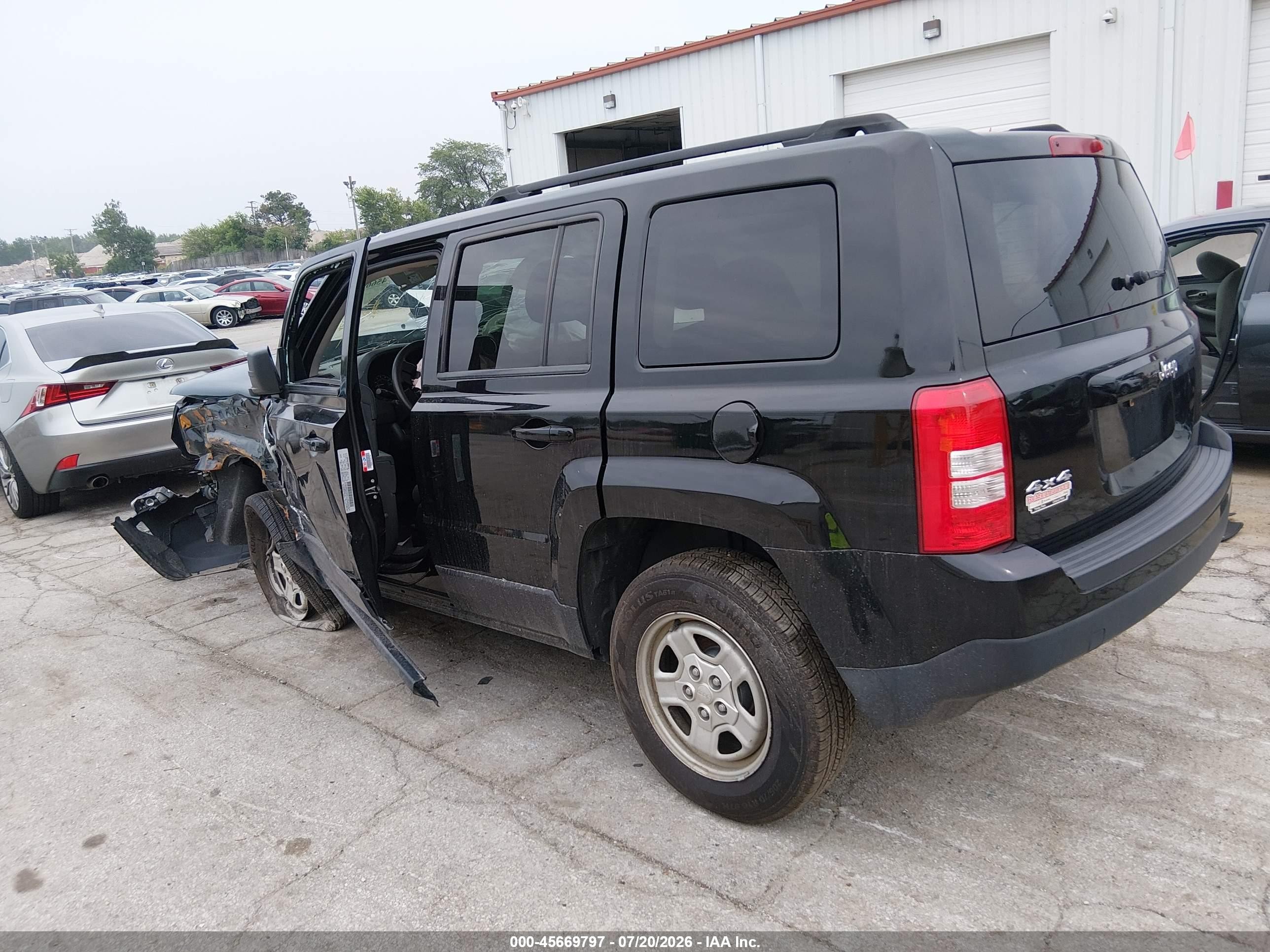 2015 Jeep Patriot Sport Black vin: 1C4NJRBB4FD215467