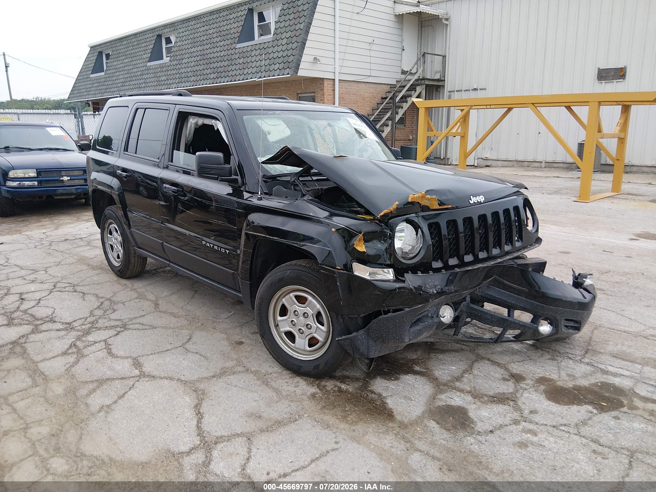 2015 Jeep Patriot Sport Black vin: 1C4NJRBB4FD215467