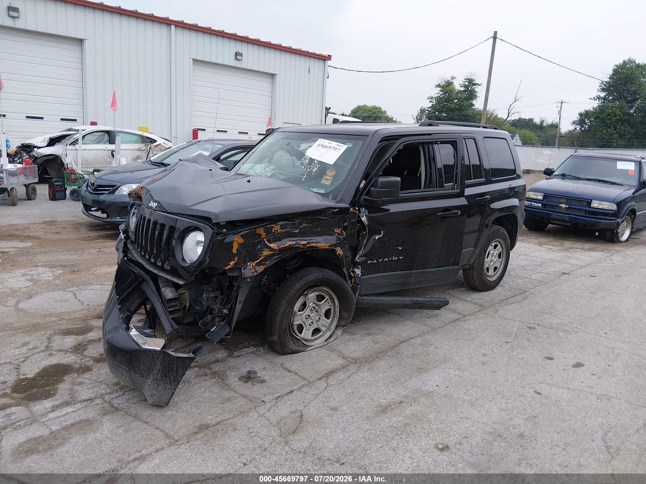 2015 Jeep Patriot Sport Black vin: 1C4NJRBB4FD215467