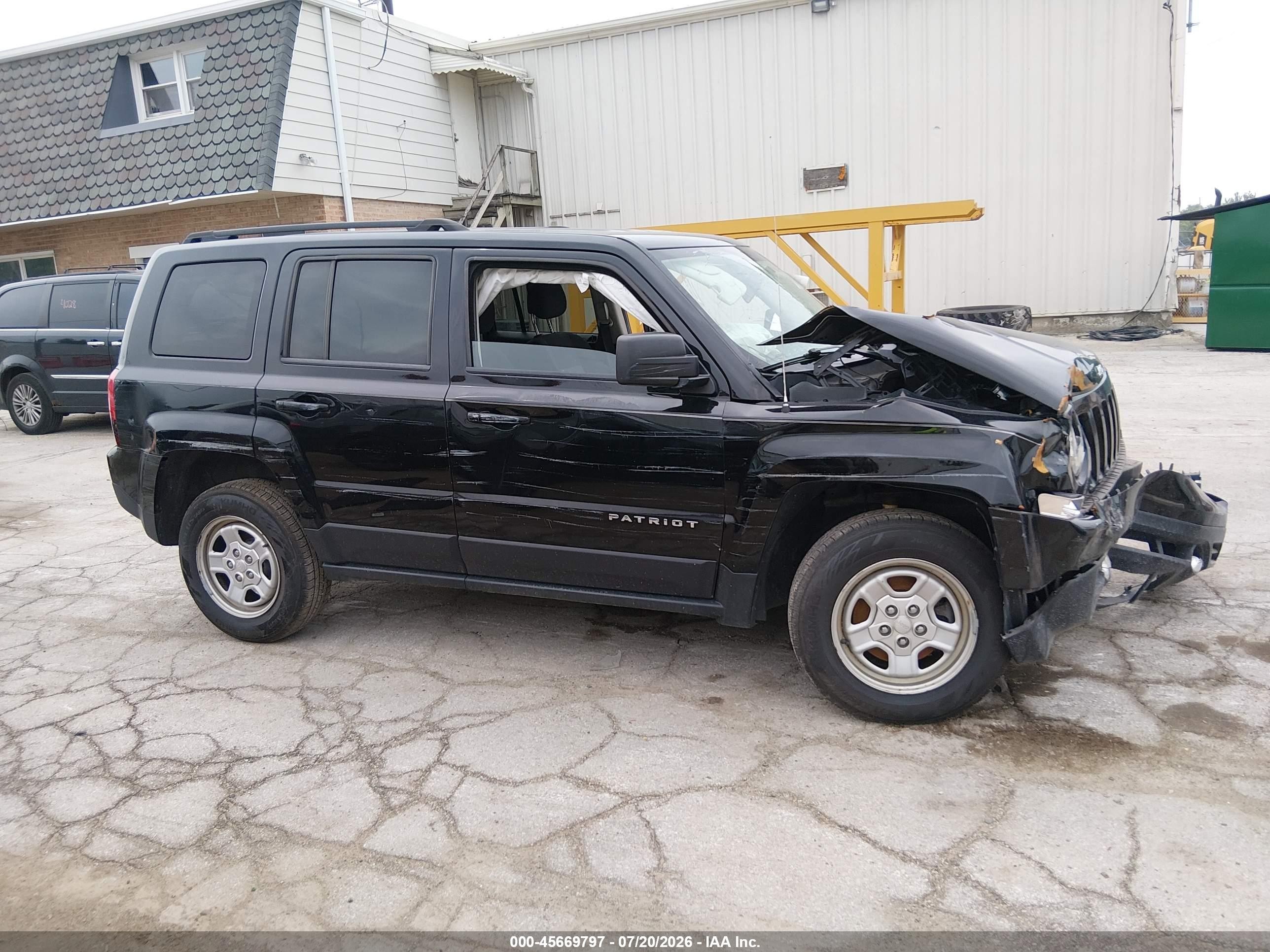 2015 Jeep Patriot Sport Black vin: 1C4NJRBB4FD215467