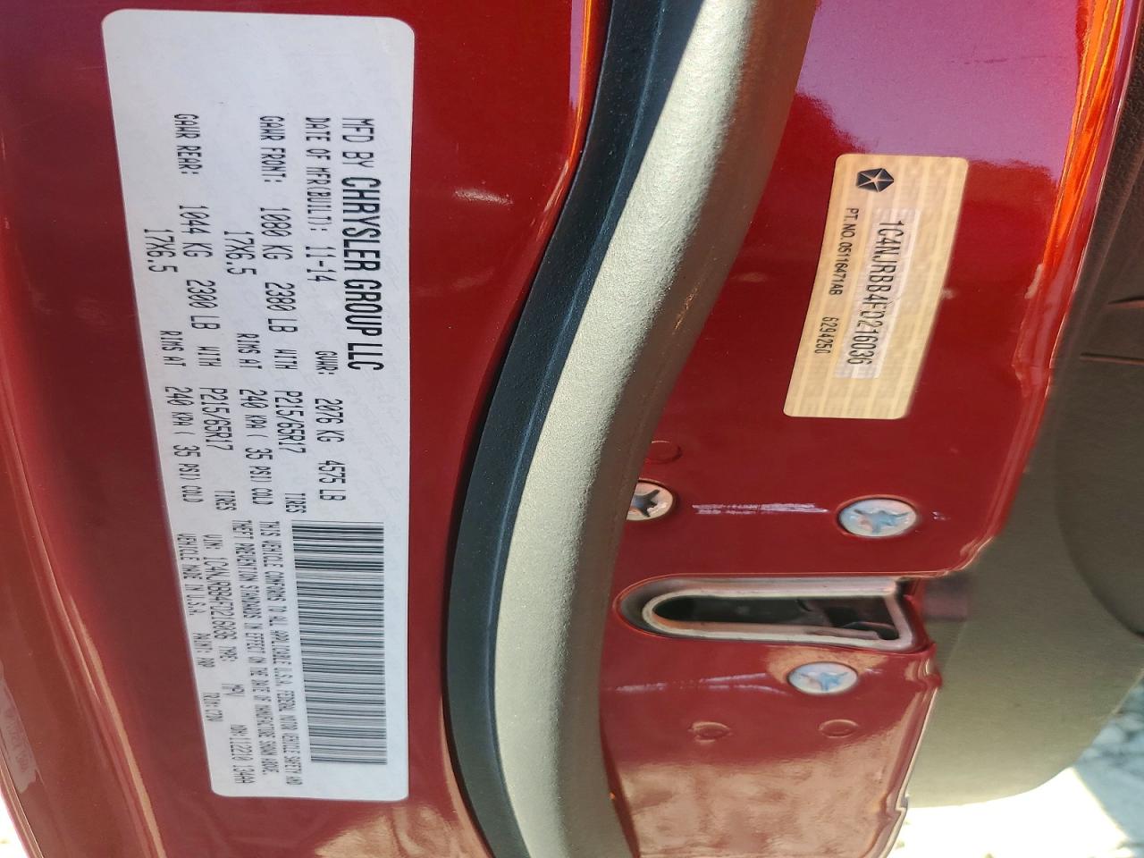 2015 Jeep Patriot Sport Красный vin: 1C4NJRBB4FD216036