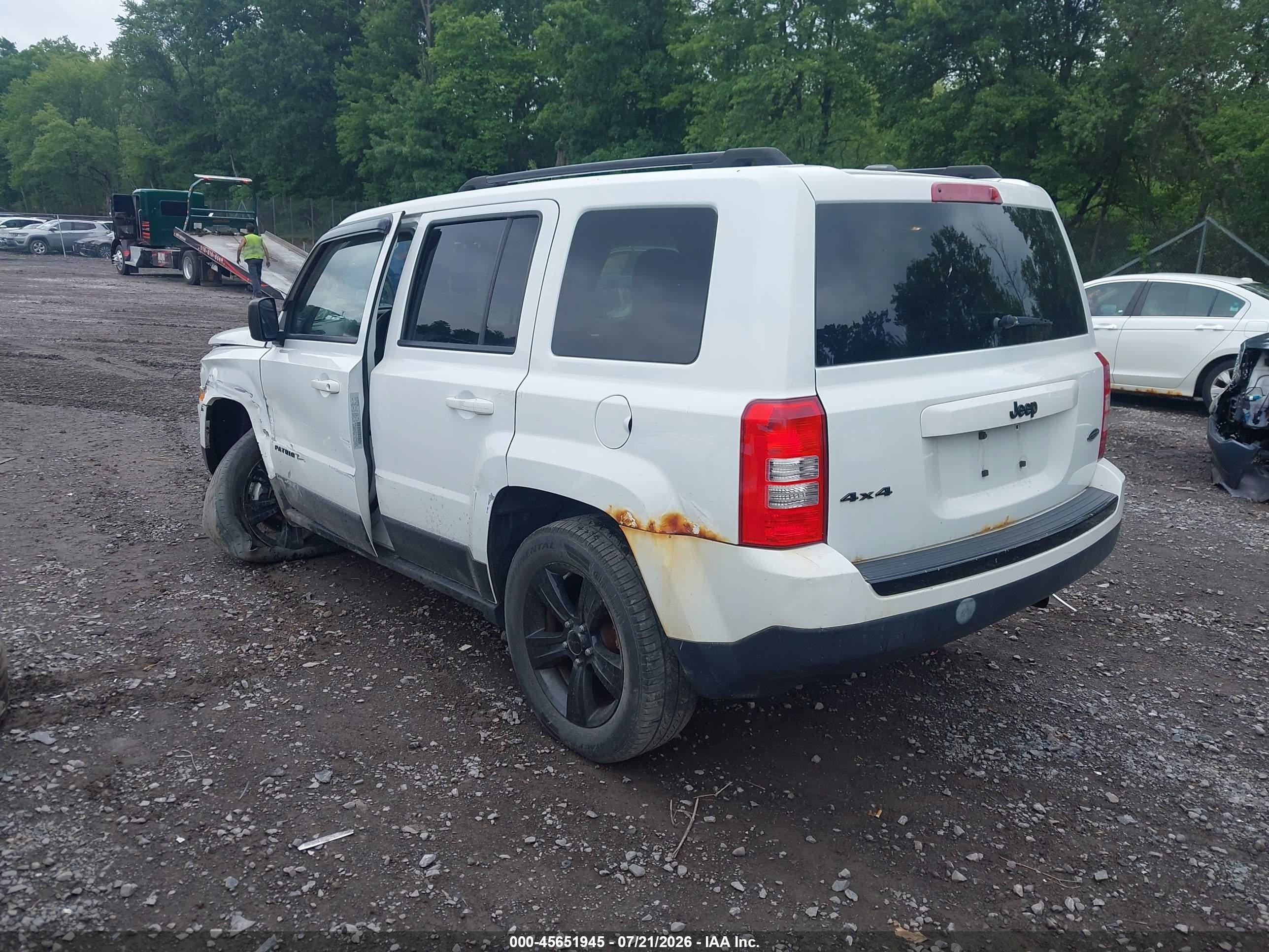 2015 Jeep Patriot Altitude Edition White vin: 1C4NJRBB4FD271523