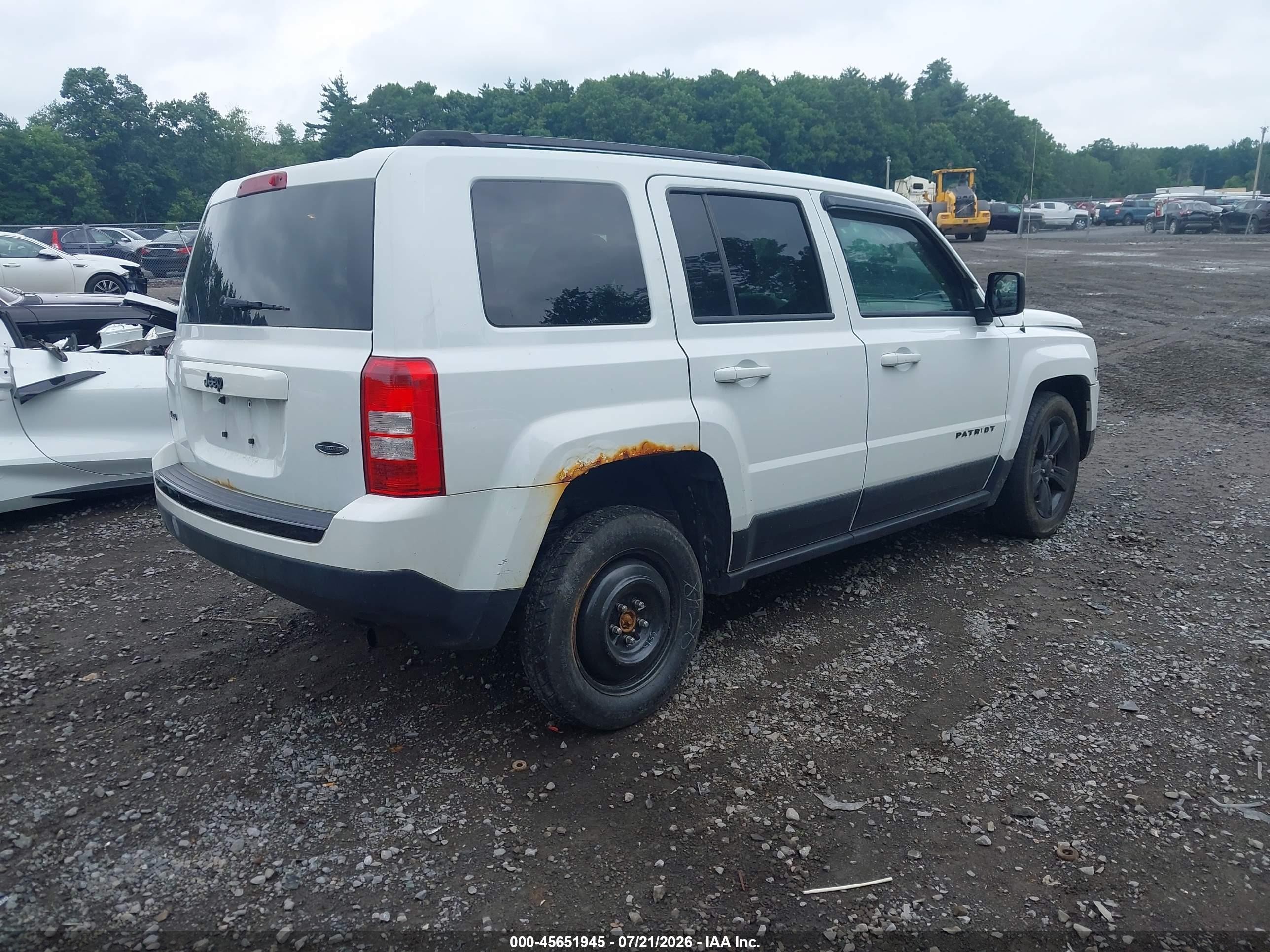 2015 Jeep Patriot Altitude Edition White vin: 1C4NJRBB4FD271523
