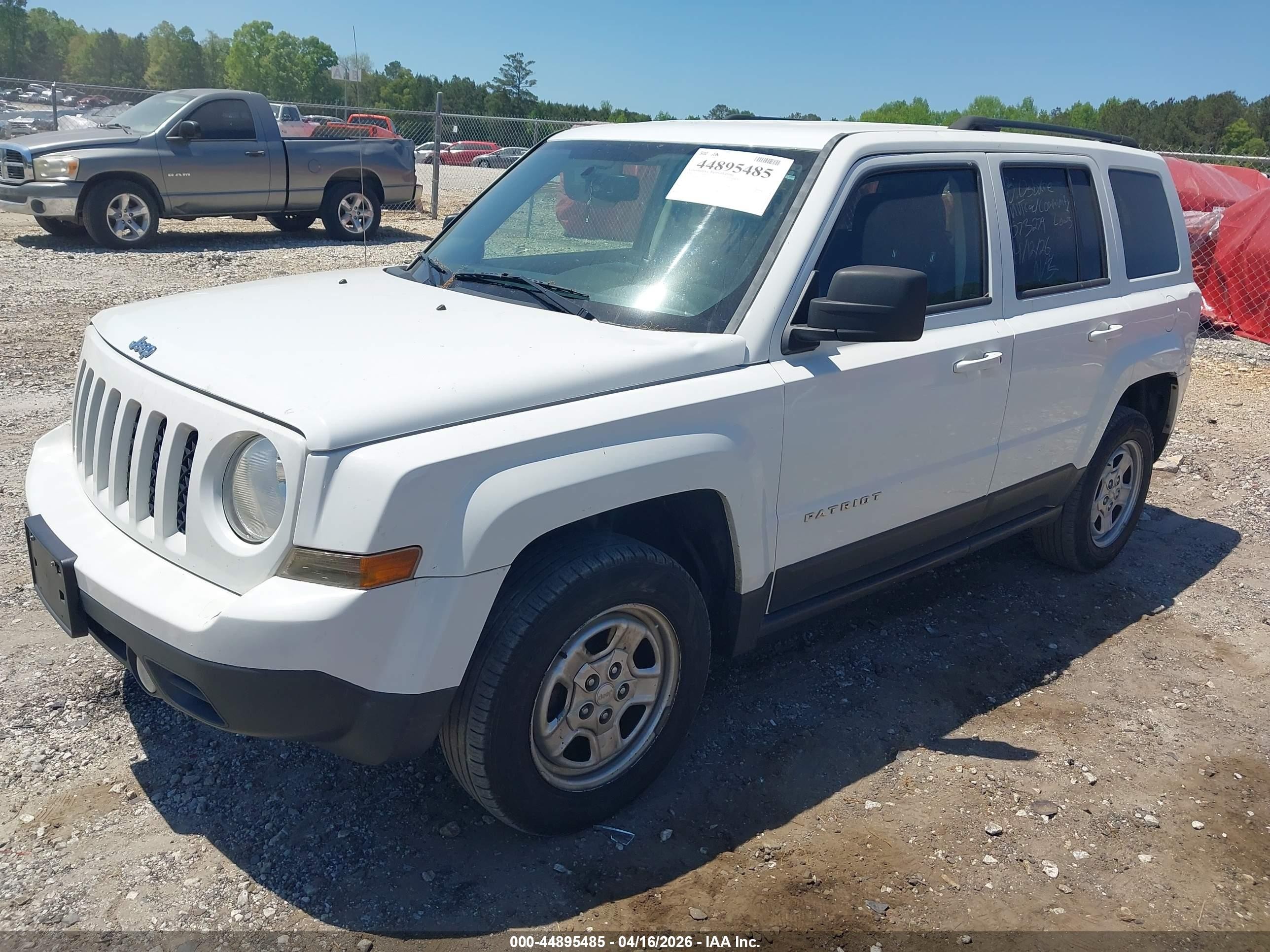 2016 Jeep Patriot Sport White vin: 1C4NJRBB4GD573279